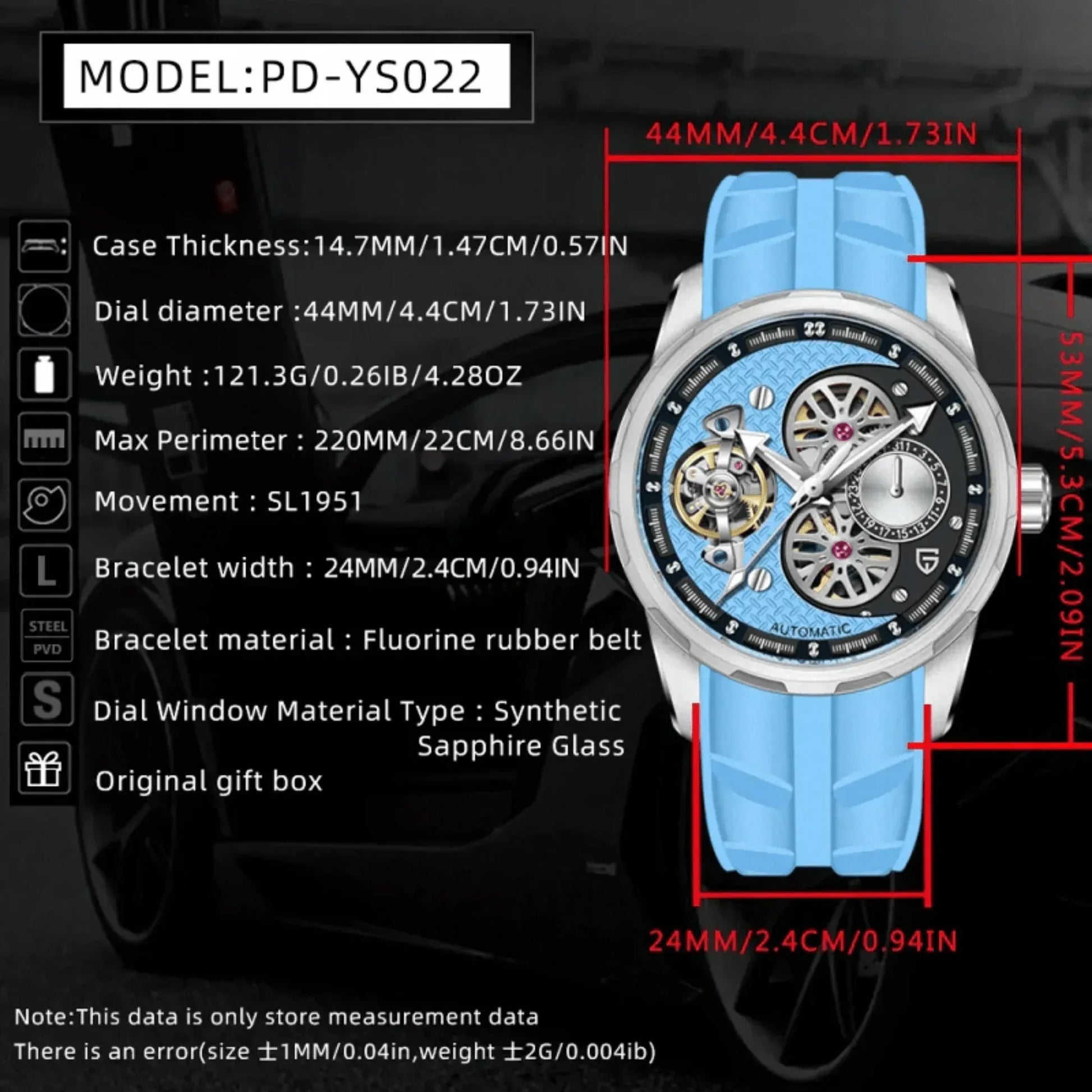 PD-YS022 Mechanical Tourbillon Watch - DREAM WATCHES