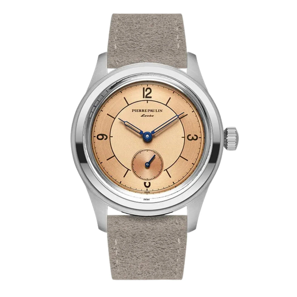 Pierre Paulin business LEVEE series Handwinding Watch Sector Dial Salmon silver dial Vintage Casual Watch Mens - DREAM WATCHES