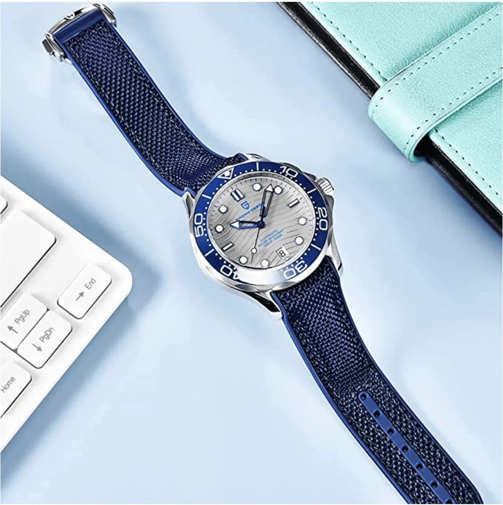 Premium Straps for PD-1685 Butterfly Clasp 20mm - Blue - DREAM WATCHES