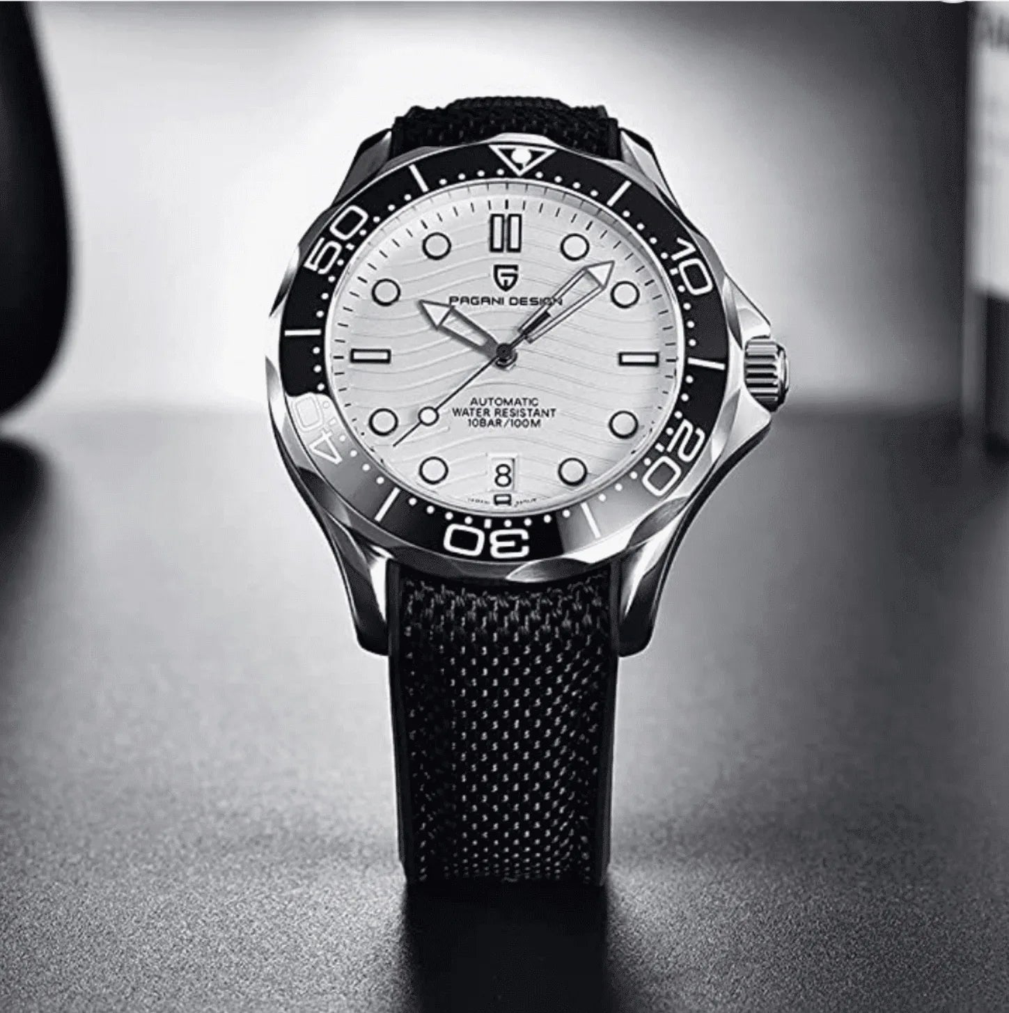 Premium Straps for PD-1685 Butterfly stainless steel Clasp 20mm - Black - DREAM WATCHES