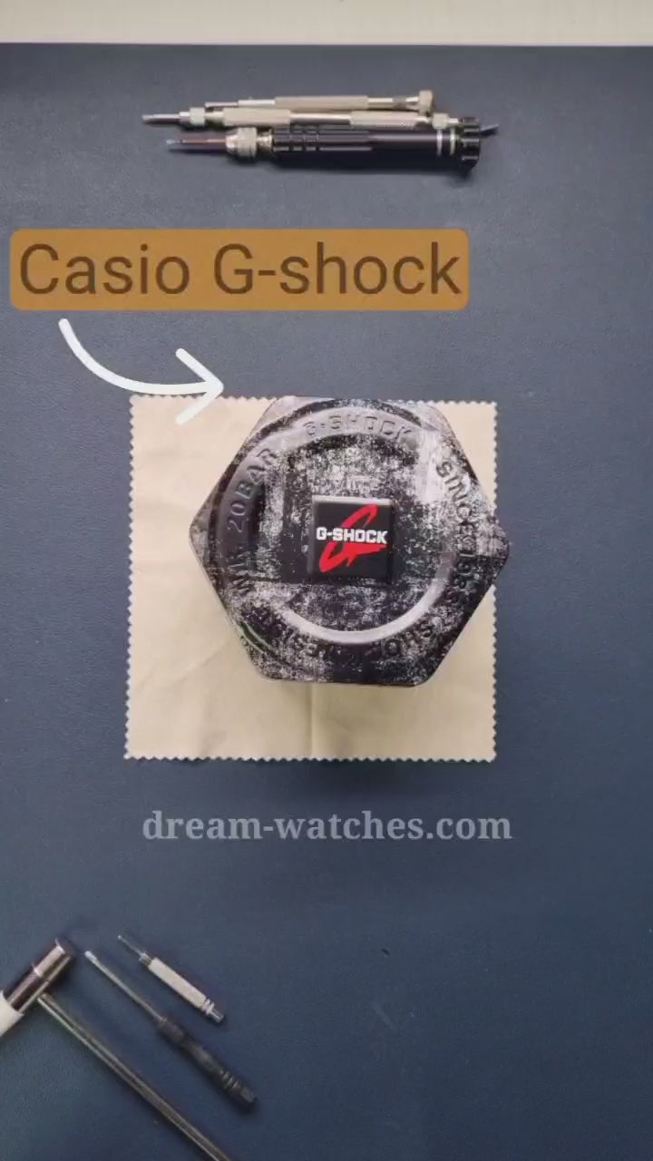 Mod Kit Metal Watchband and Metal Case for G-shock GM-2100 and GM-2110/B-2100 " Casioak" (Rose Gold Bracelet)