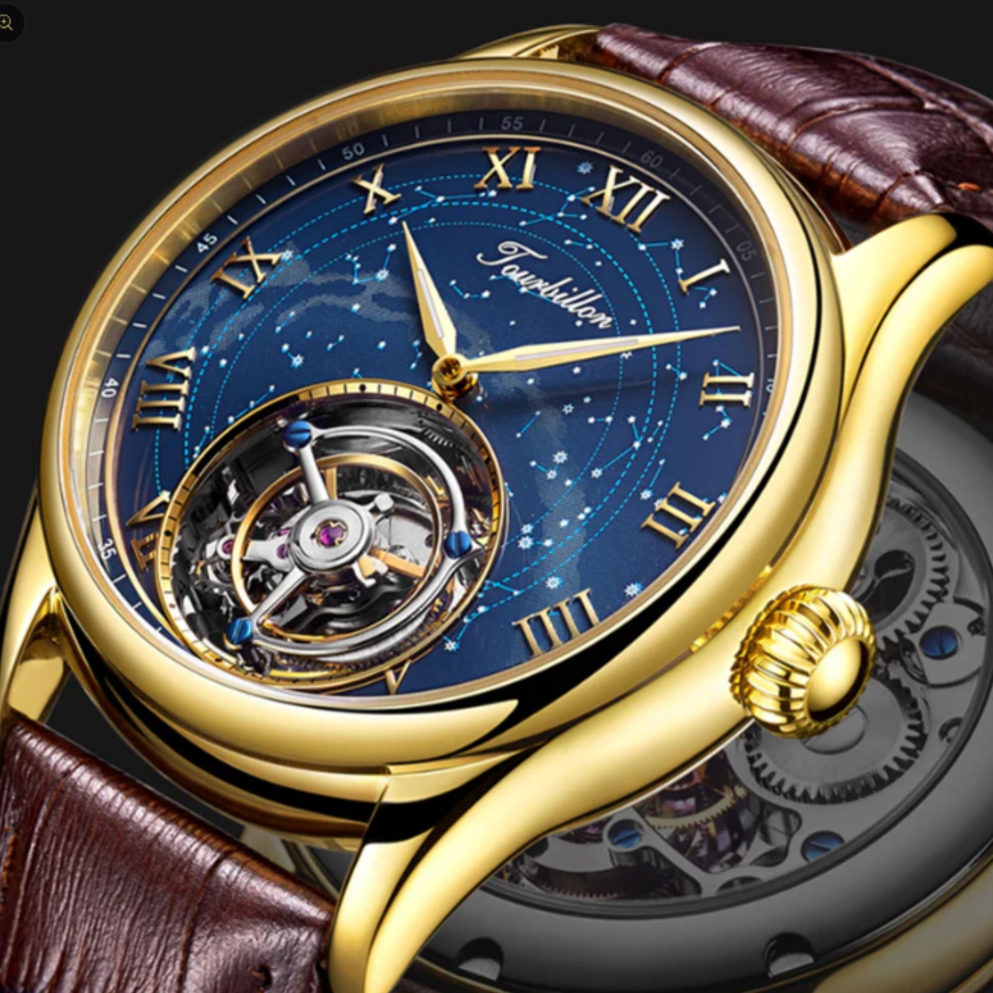 Aesop Original High quality Tourbillon Star Galaxy Watch 7006