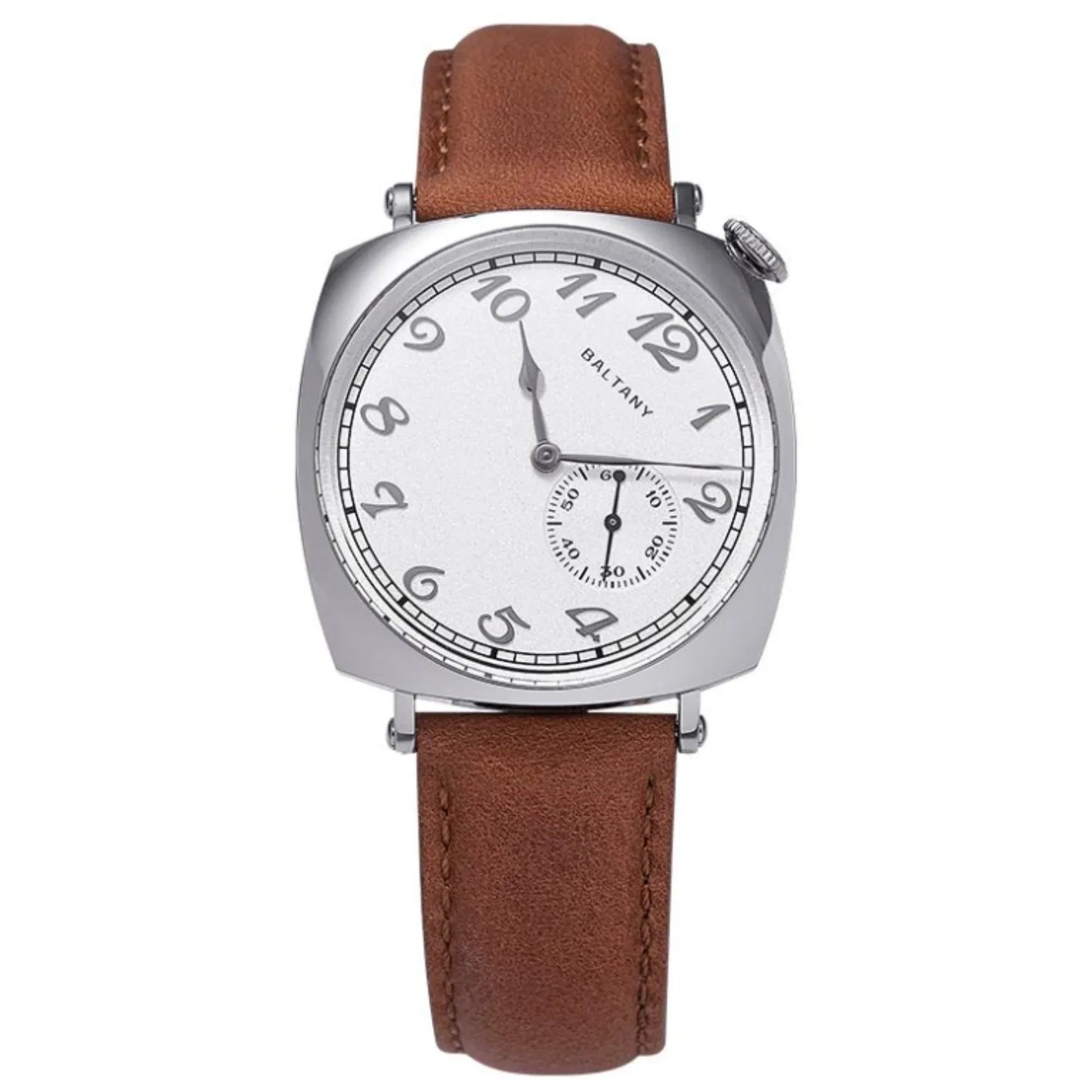 Retro American 1921 Cockeyed Dial Automatic Watch S4046 - White Dial - DREAM WATCHES