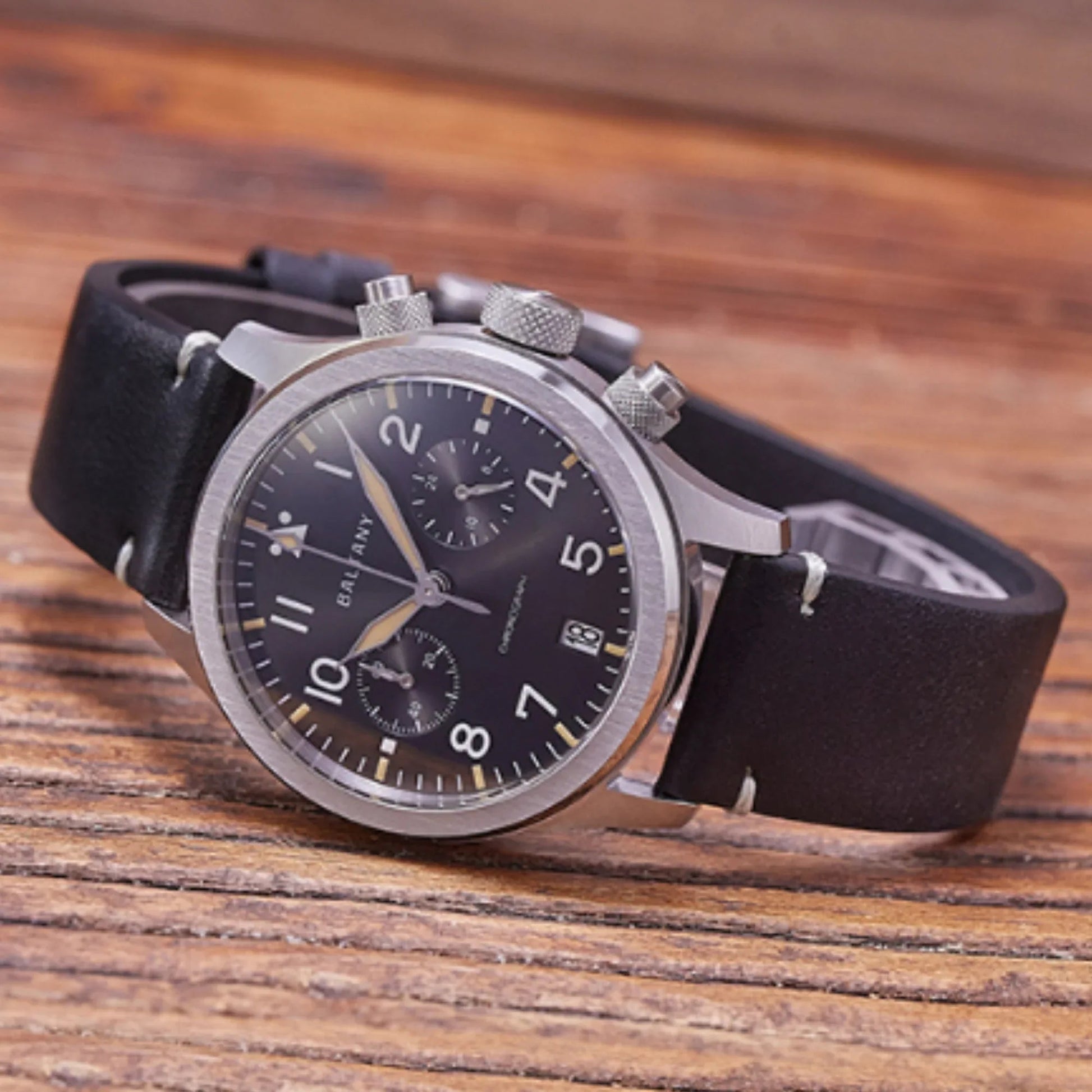 Retro Calendar Military Chronograph Pilot Watch S5057 - DREAM WATCHES