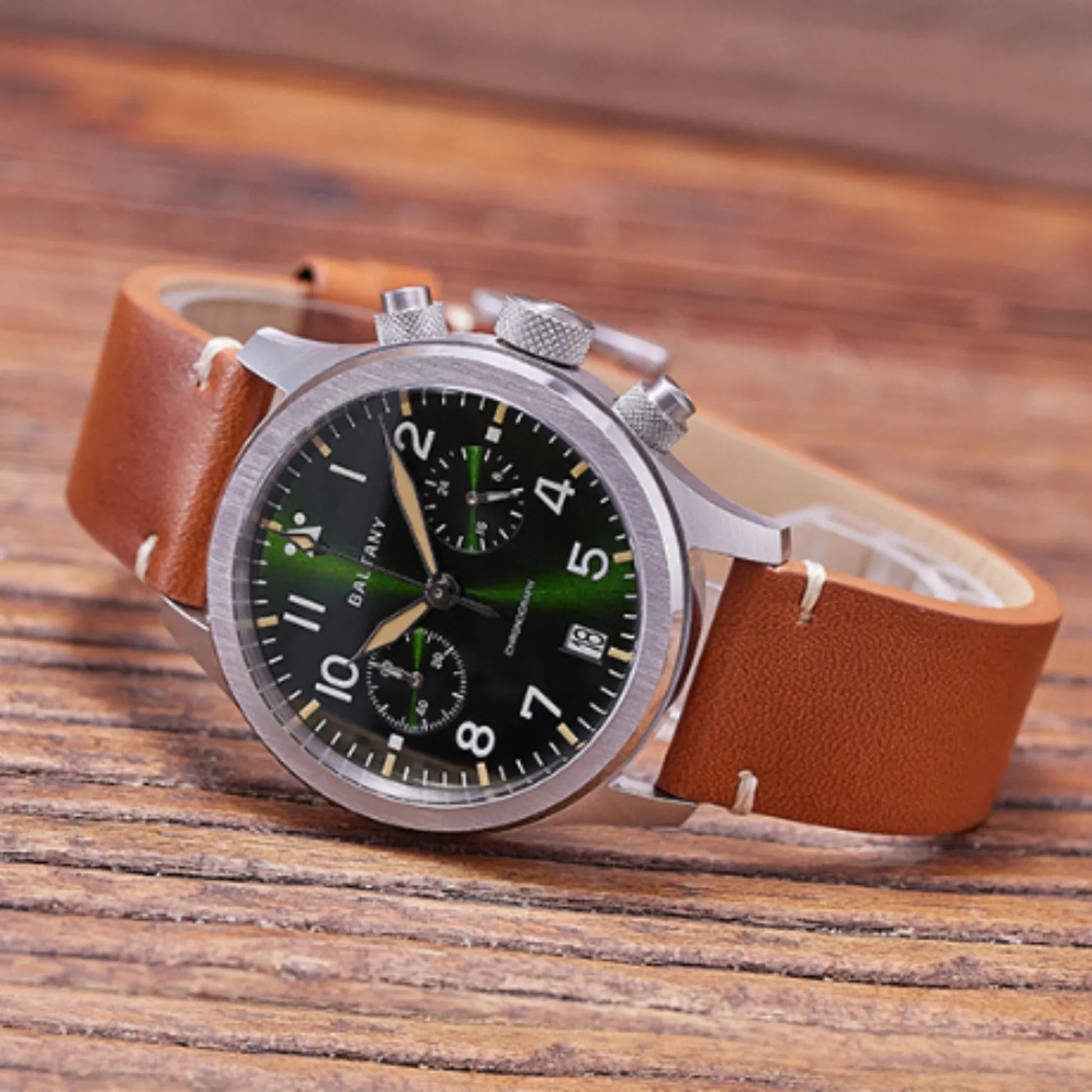 Retro Calendar Military Chronograph Pilot Watch S5057 - DREAM WATCHES