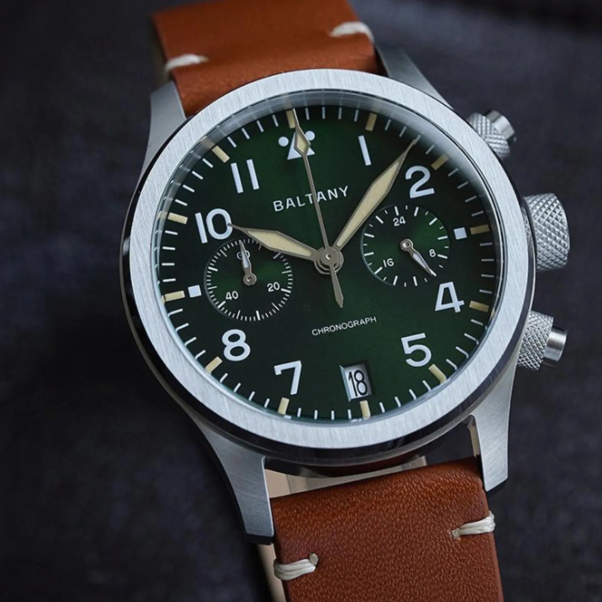 Retro Calendar Military Chronograph Pilot Watch S5057 - DREAM WATCHES