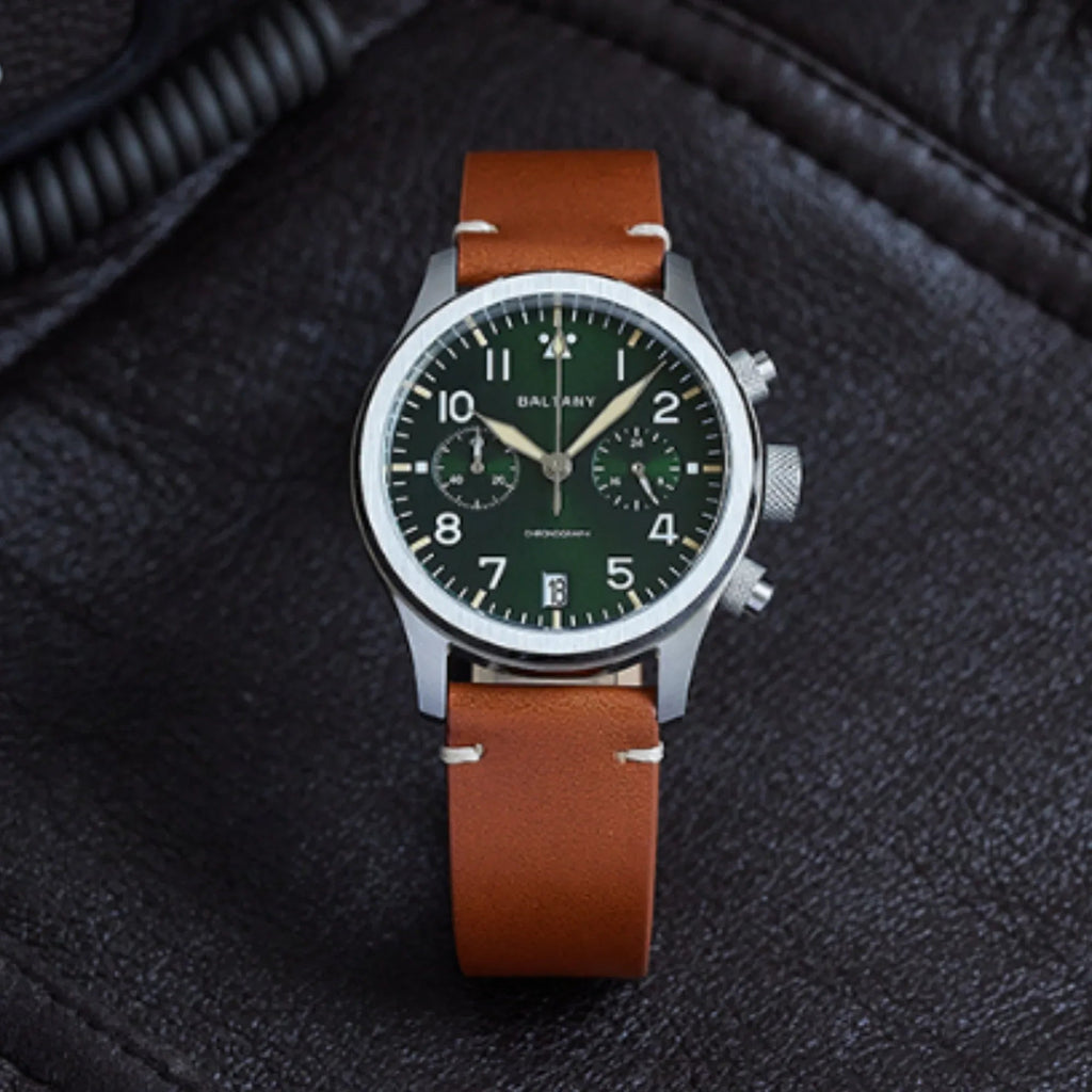 Retro Calendar Military Chronograph Pilot Watch S5057 - DREAM WATCHES