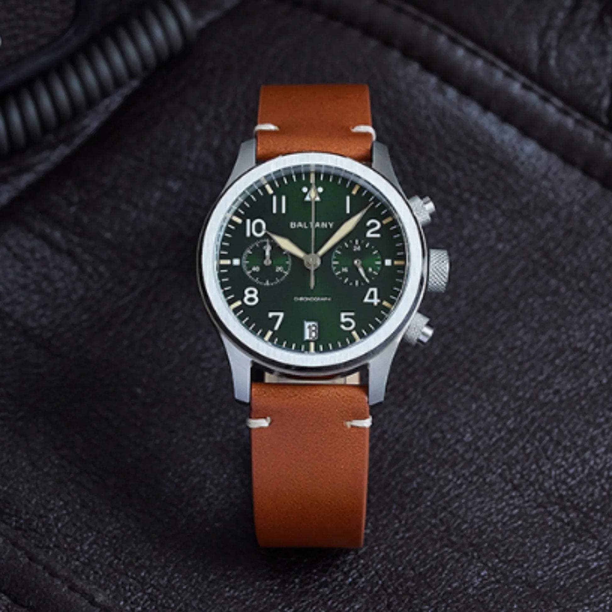 Retro Calendar Military Chronograph Pilot Watch S5057 - DREAM WATCHES