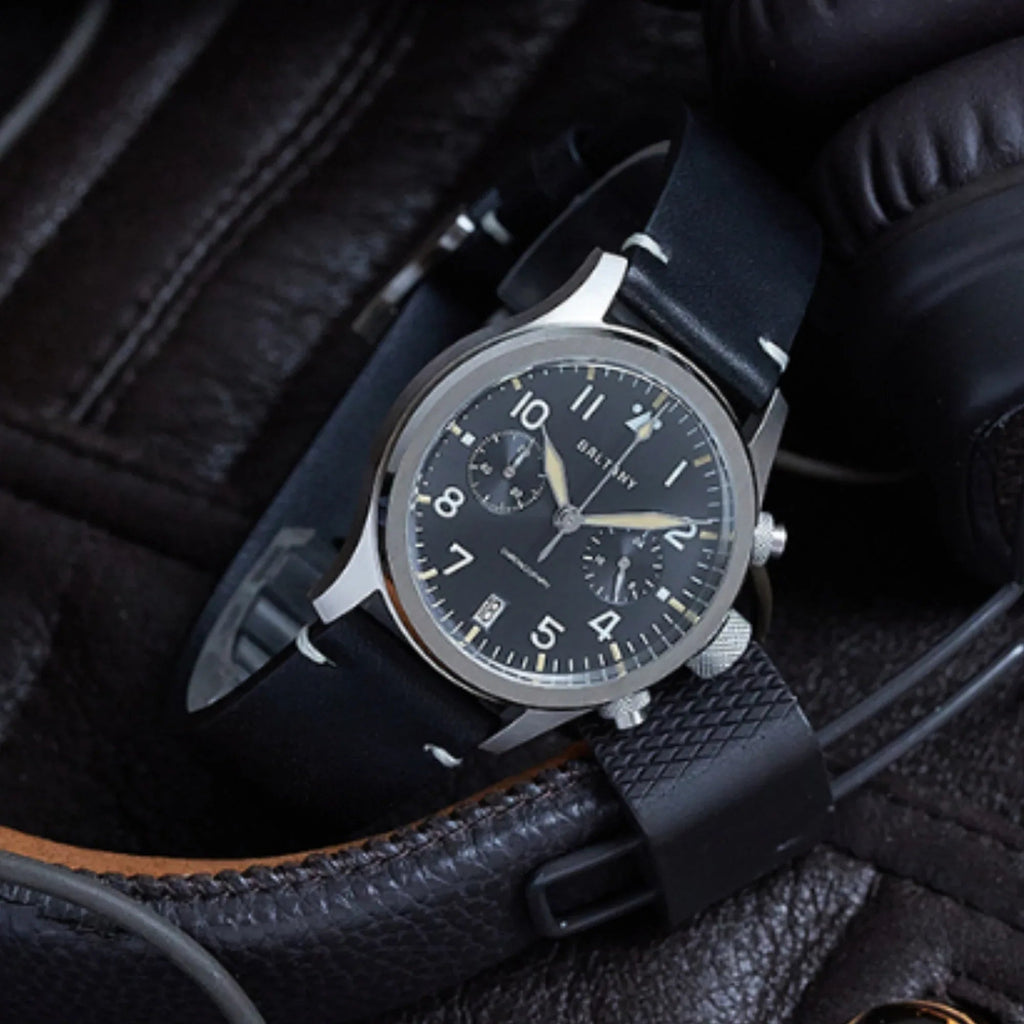 Retro Calendar Military Chronograph Pilot Watch S5057 - DREAM WATCHES
