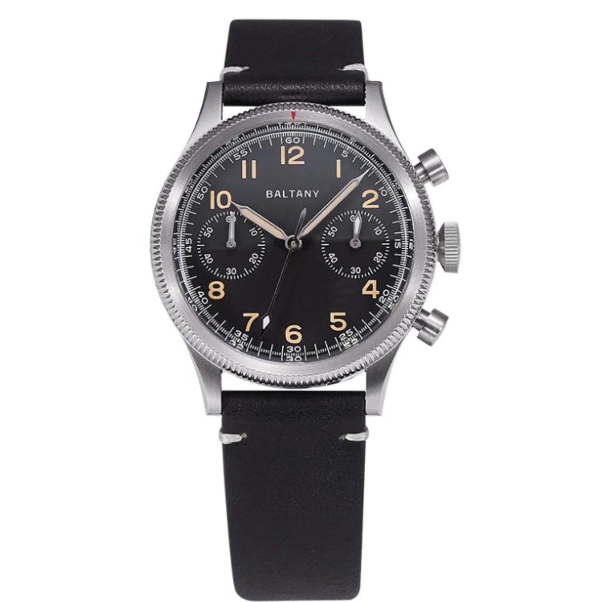 Rotating Bezel Quick Reset 6S21 Movement Affordable Chronograph S5054 - Black Dial - DREAM WATCHES