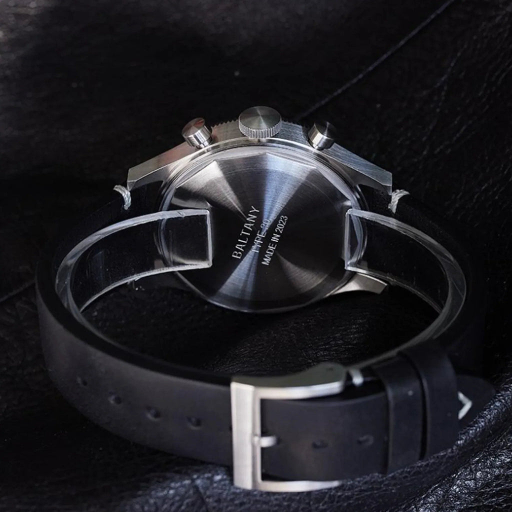 Rotating Bezel Quick Reset 6S21 Movement Affordable Chronograph S5054 - Black Dial - DREAM WATCHES