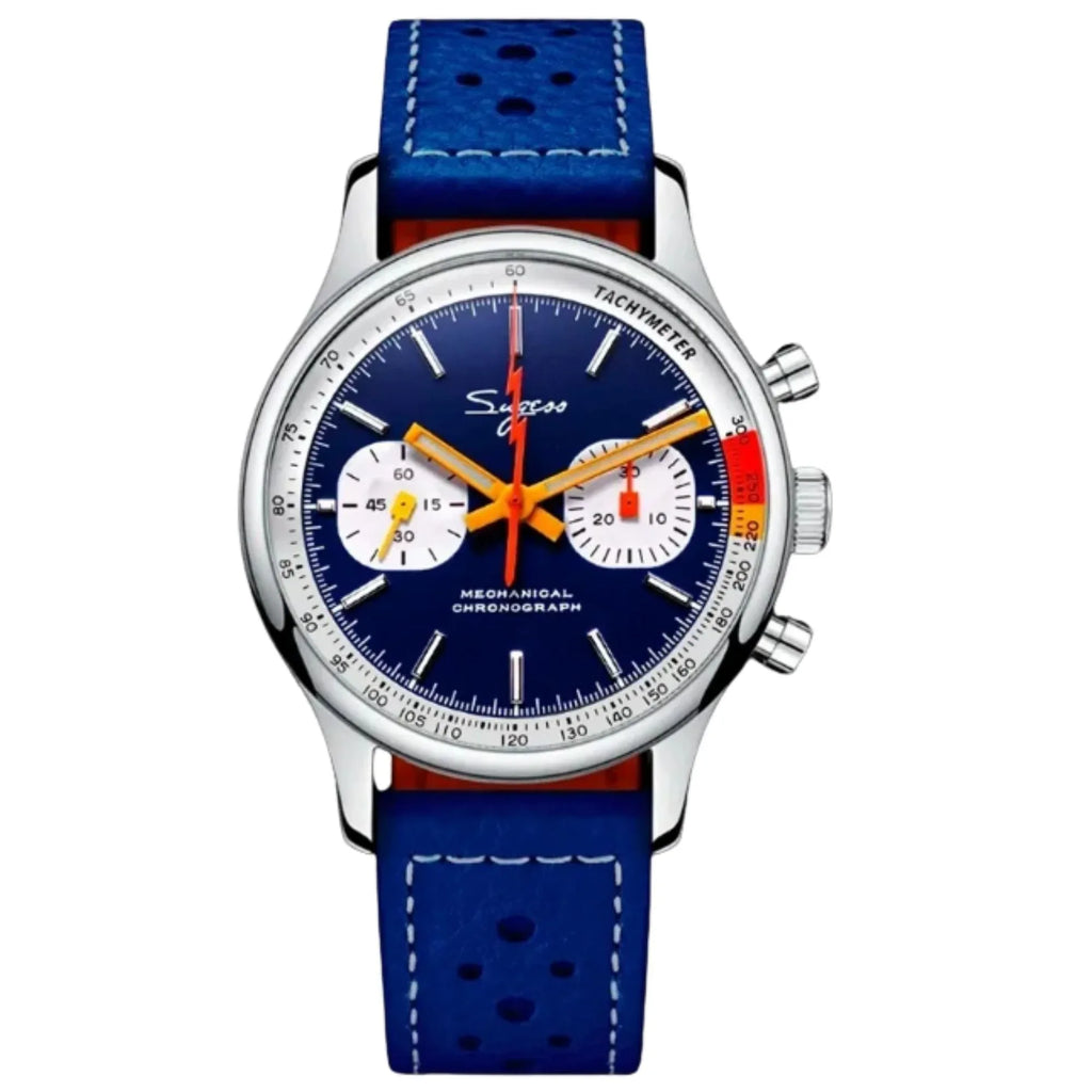 S387F Dark Blue Mechanical Chronograph 40 mm V2 - DREAM WATCHES