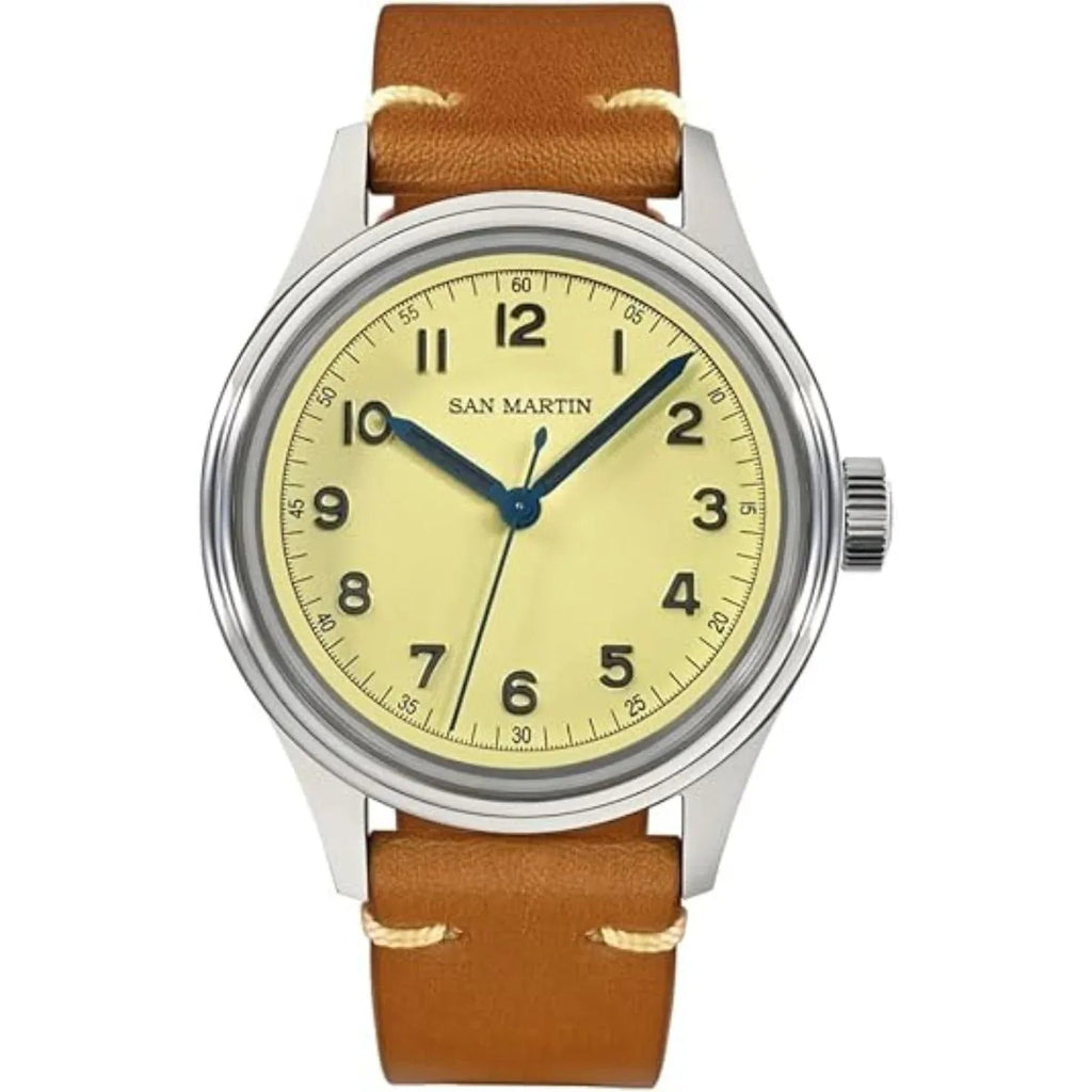 San Martin 38.8mm Pilot NH35 Vintage Military Watch SN0108-G - DREAM WATCHES