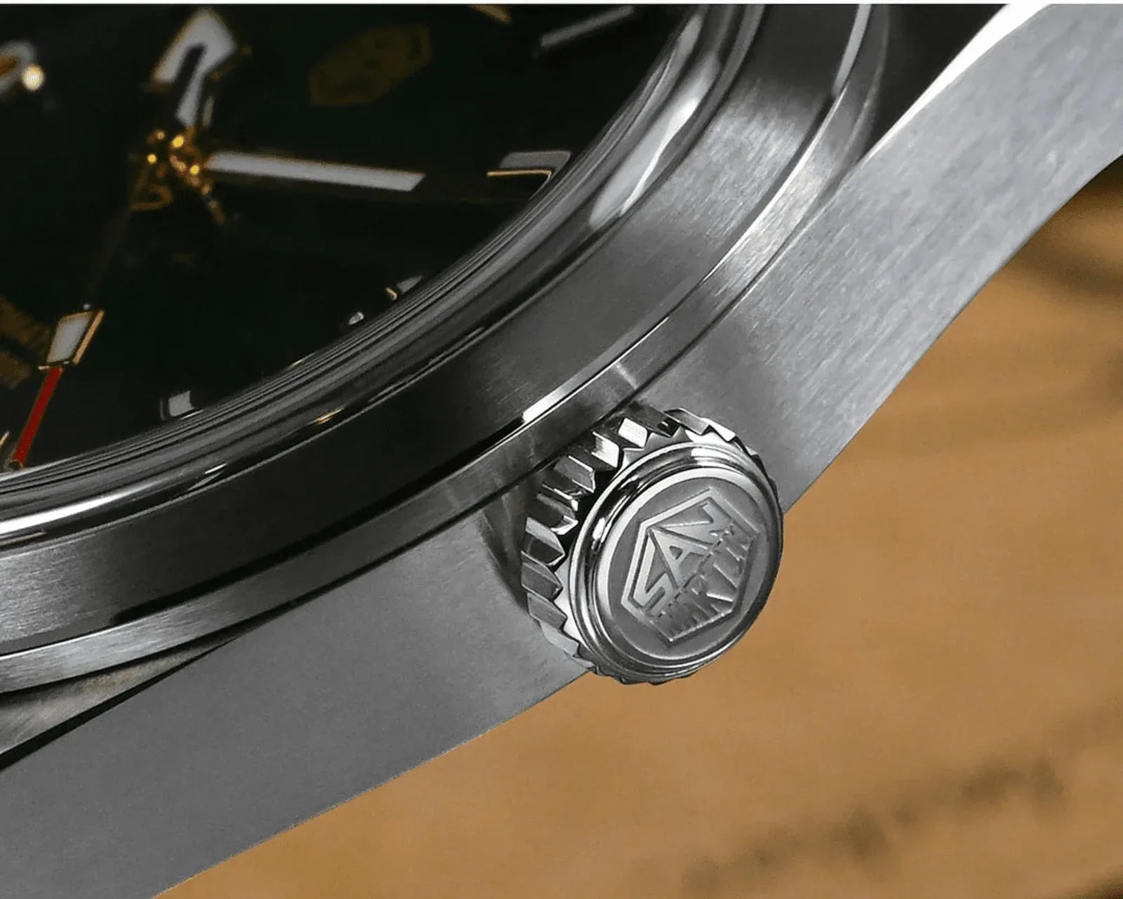 San Martin 38mm Enamel Dial Explore Watch SN0107-G4 - Black - DREAM WATCHES