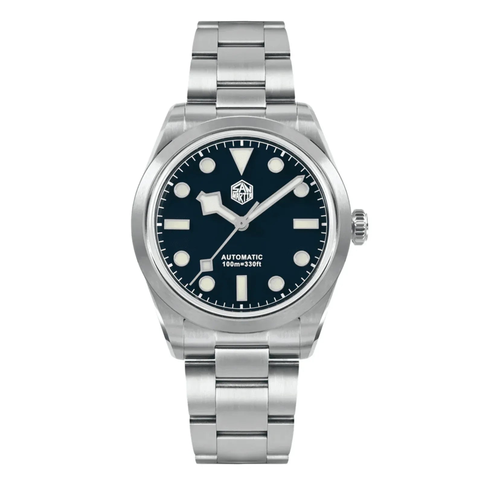 San Martin 38mm Enamel Dial Explore Watch SN0107-G6 - BLUE - DREAM WATCHES