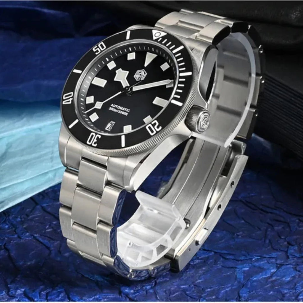 San Martin 39mm Dive Watch SN0121GB - Simple Chapter Ring - DREAM WATCHES