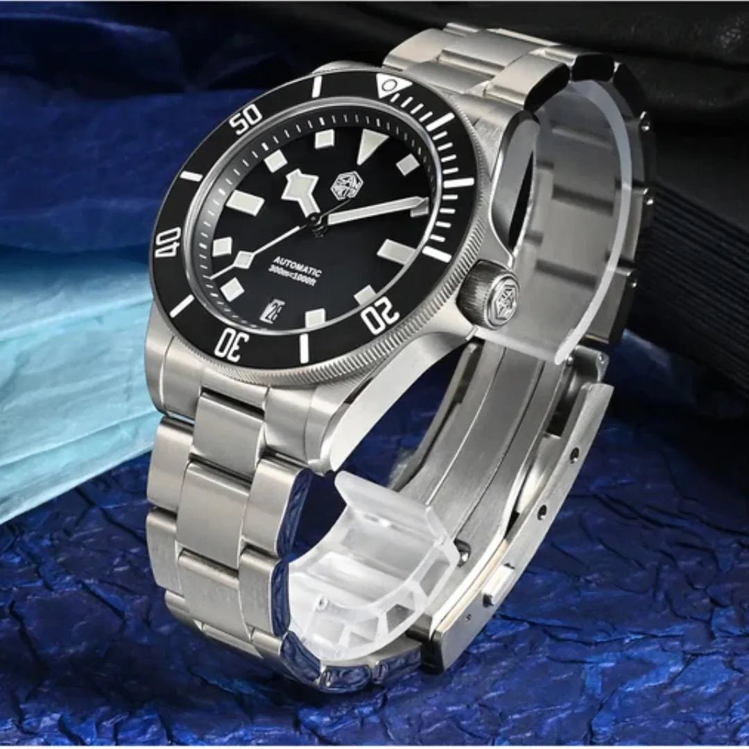San Martin 39mm Dive Watch SN0121GB - Simple Chapter Ring - DREAM WATCHES