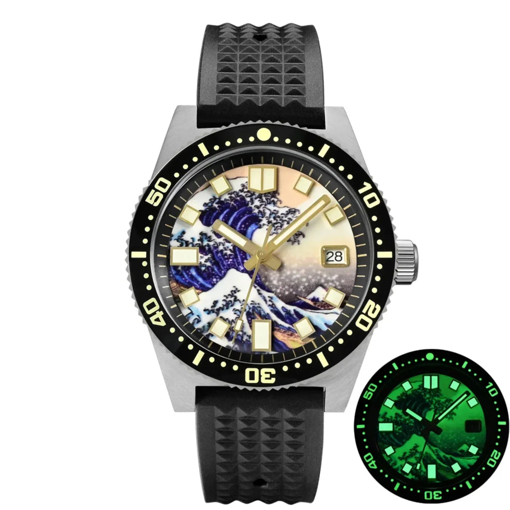 San Martin 40mm 62MAS Diver Surfing Dial Watch SN0007-V3 - DREAM WATCHES