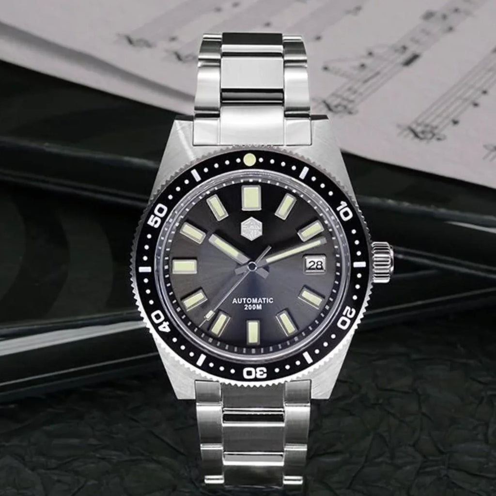 San Martin 62mas Automatic Watch SN007G-V4 - Grey - DREAM WATCHES