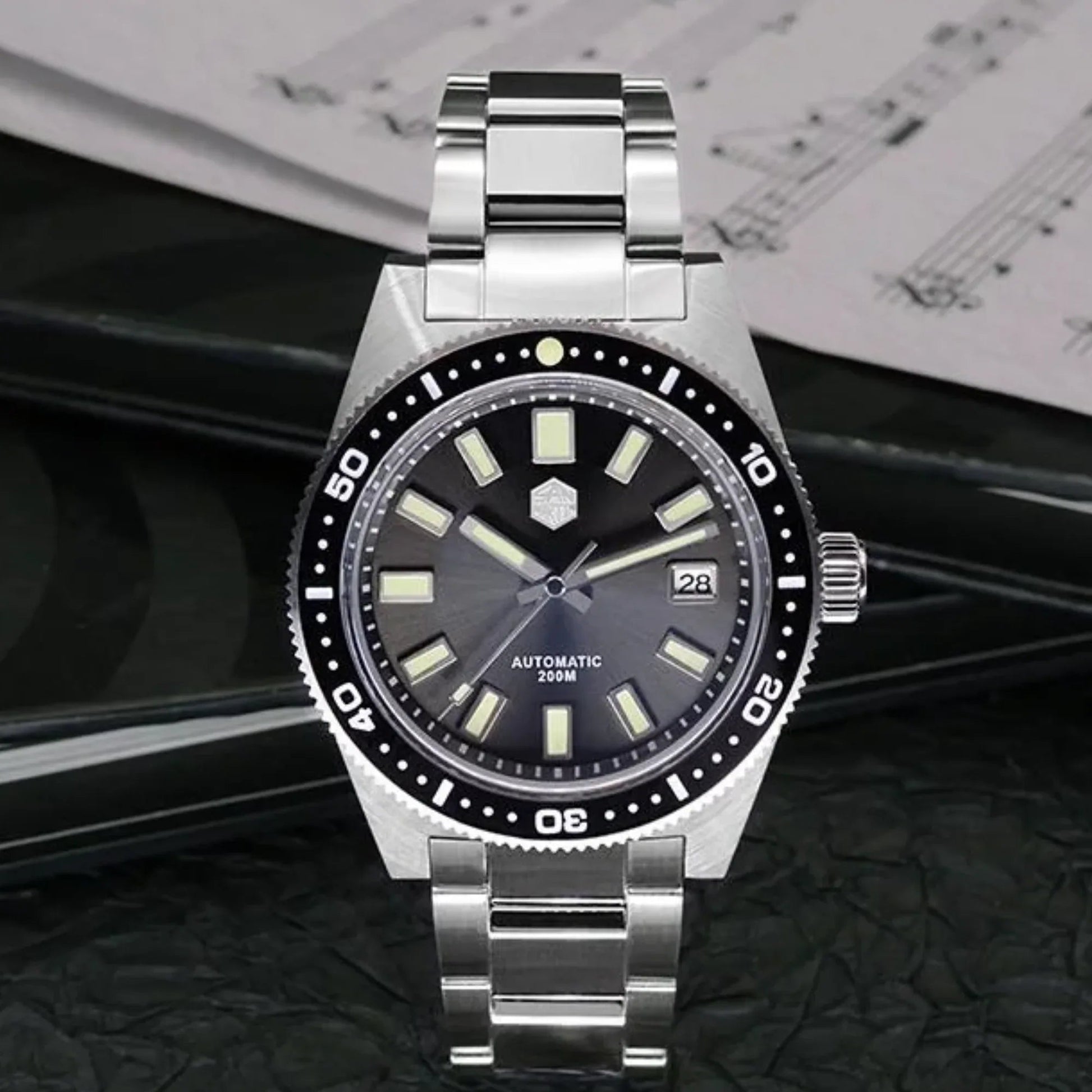 San Martin 62mas Automatic Watch SN007G-V4 - Grey - DREAM WATCHES