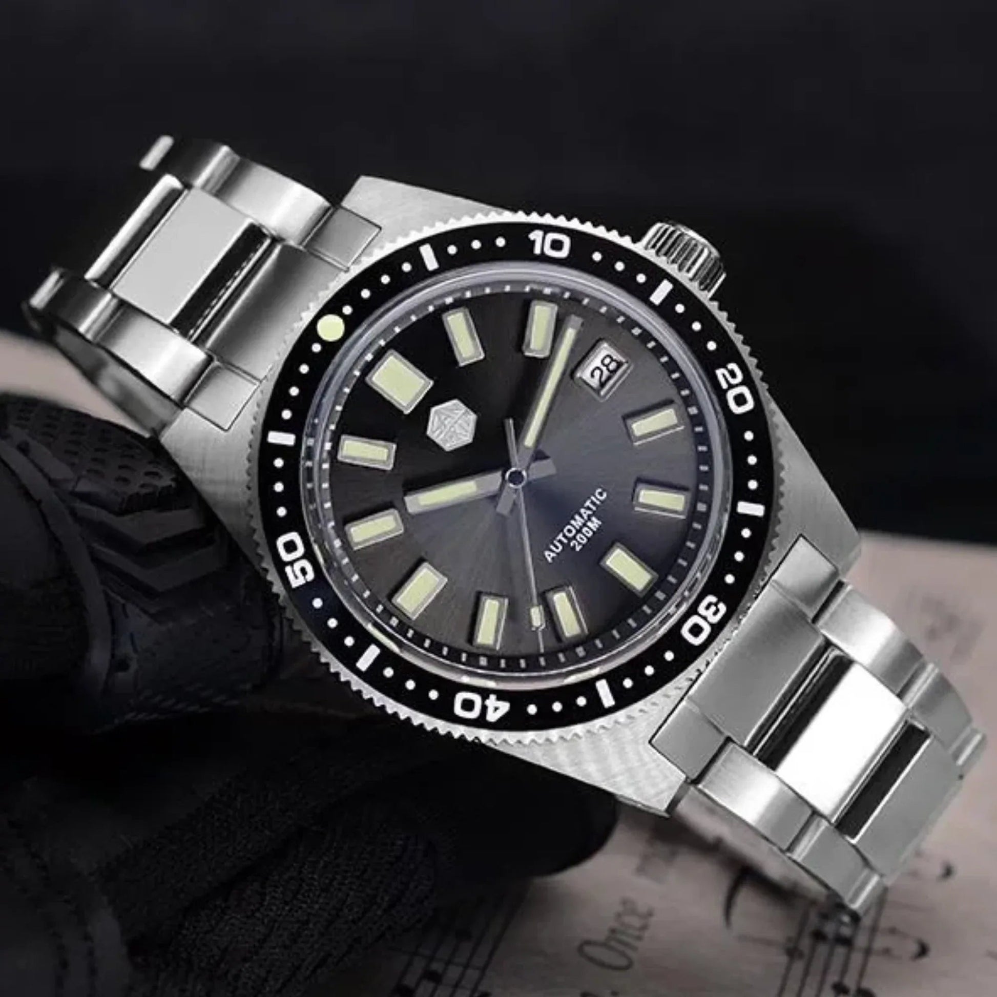 San Martin 62mas Automatic Watch SN007G-V4 - Grey - DREAM WATCHES