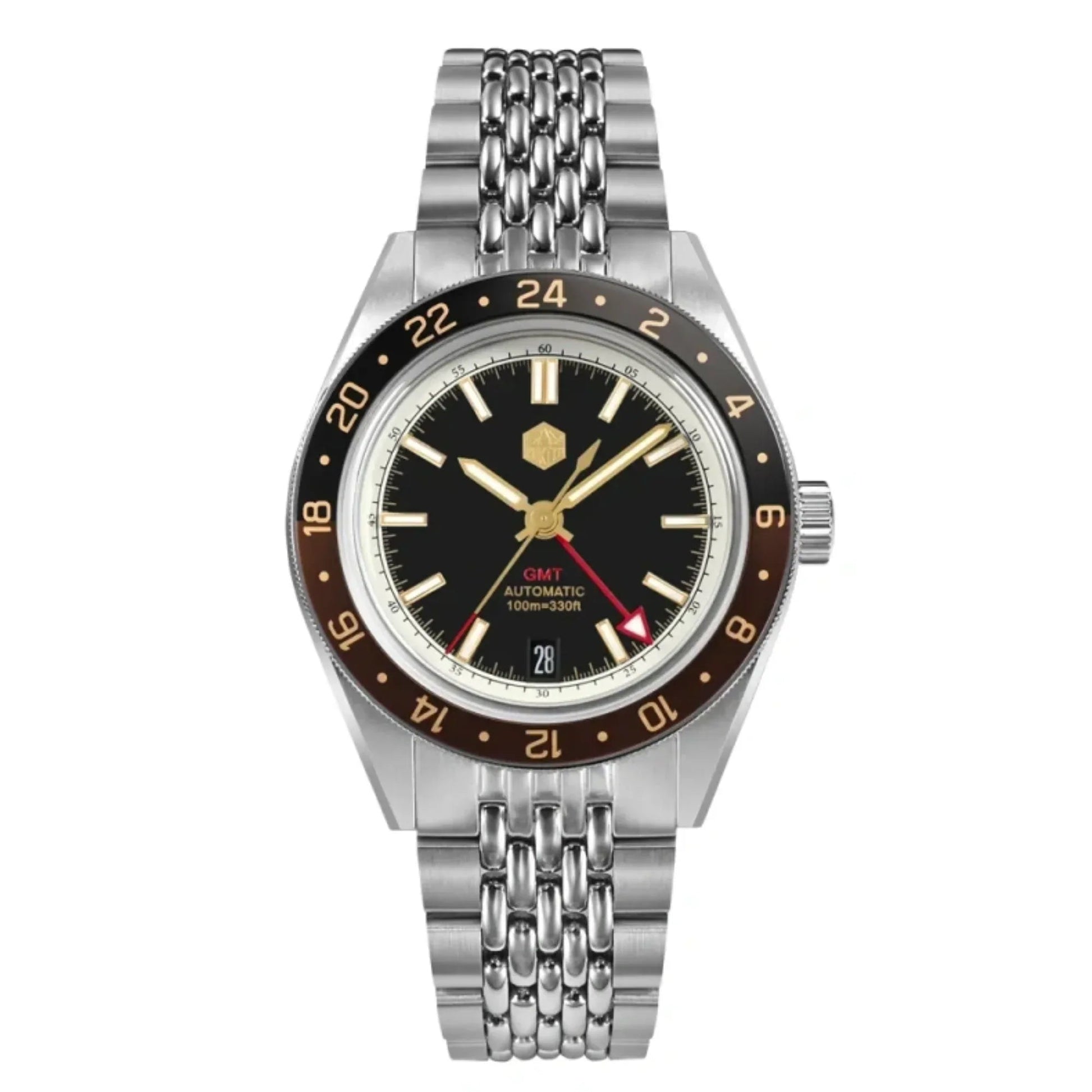 San Martin Aluminum Bezel NH34 GMT Men Watch SN0116G-V4 - DREAM WATCHES