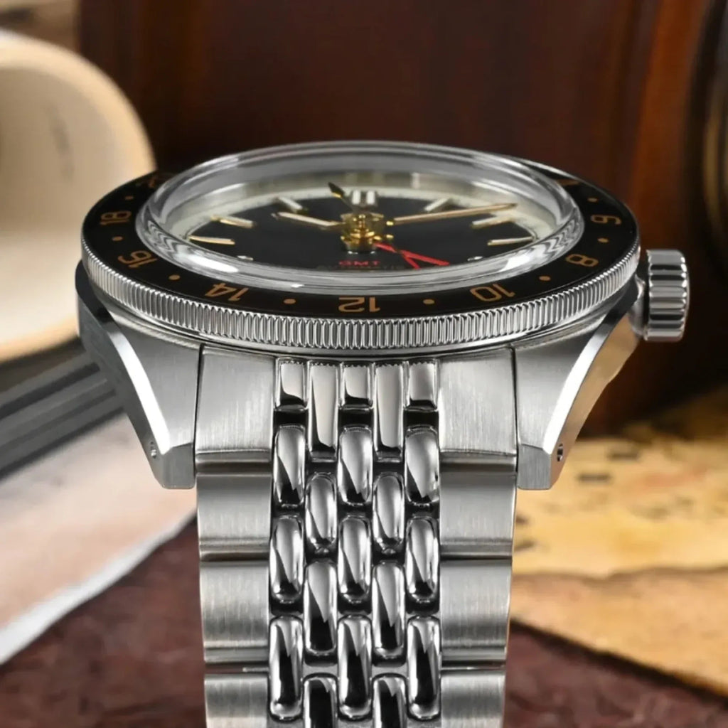 San Martin Aluminum Bezel NH34 GMT Men Watch SN0116G-V4 - DREAM WATCHES