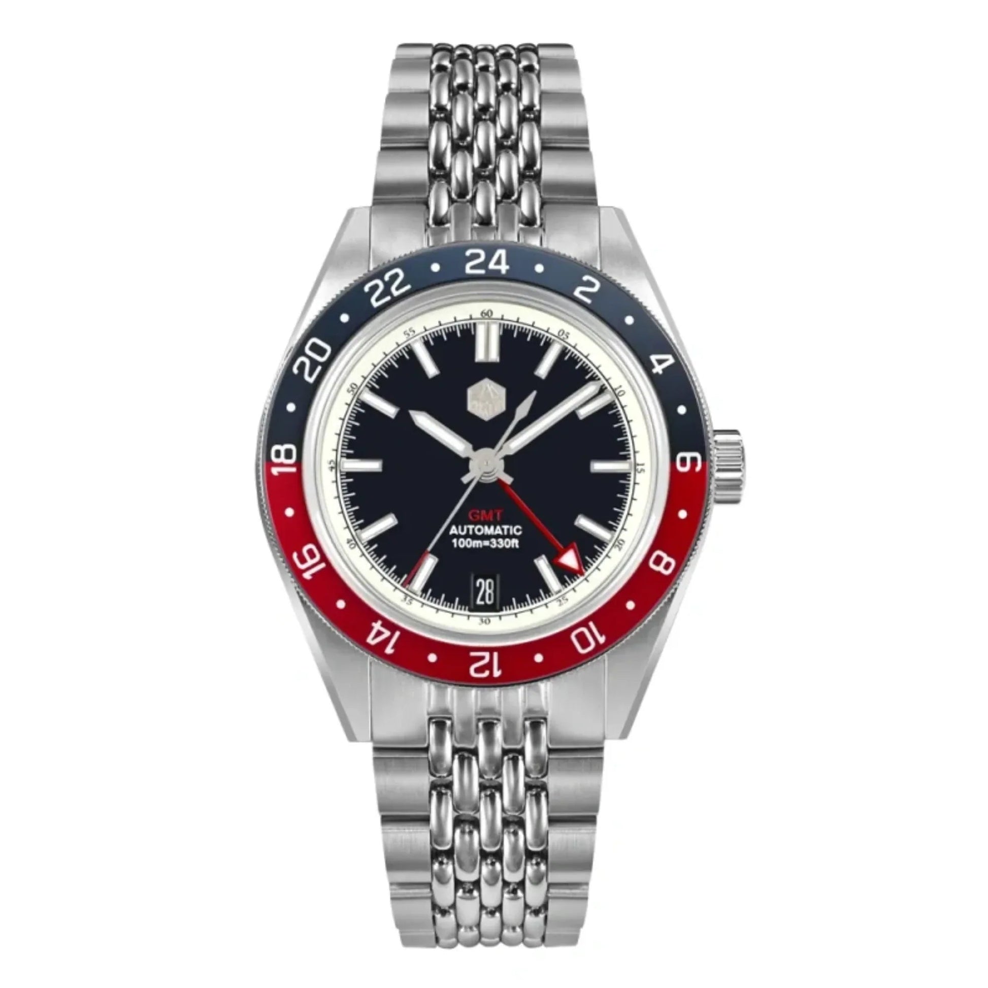 San Martin Aluminum Bezel NH34 GMT Men Watch SN0116G-V4 - DREAM WATCHES