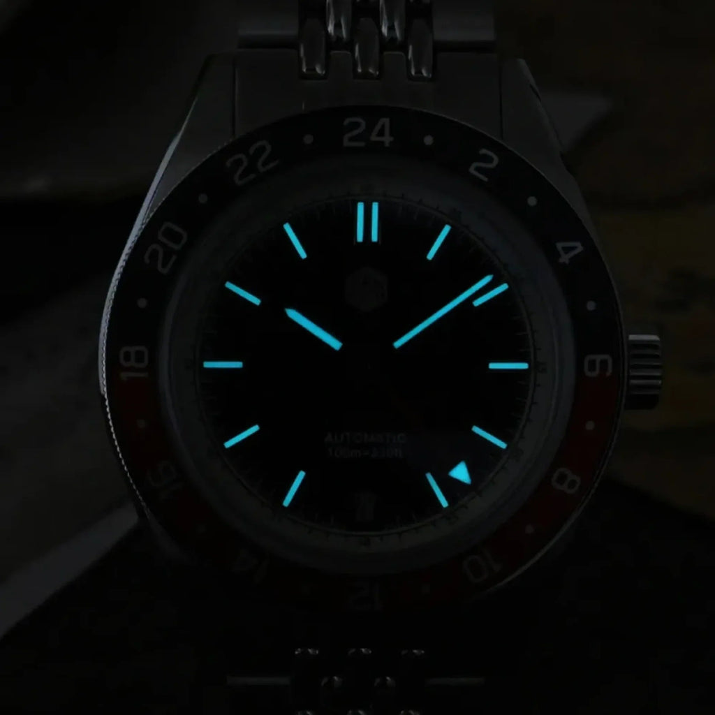 San Martin Aluminum Bezel NH34 GMT Men Watch SN0116G-V4 - DREAM WATCHES