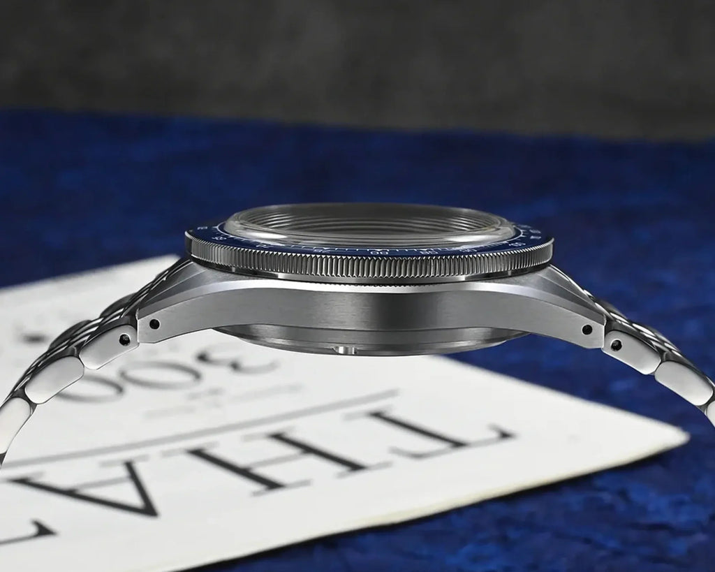 San Martin Chronograph VK64 Quartz Watch Original Design SN0116 - Light Blue - DREAM WATCHES