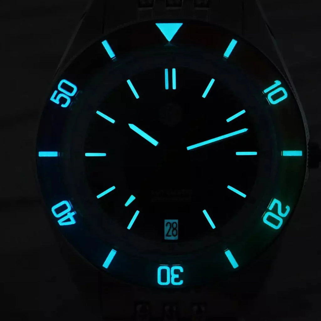 San Martin Design 39.5mm Mens NH35 Automatic Black Dial Colorful Rainbow Bezel Insert SN0116-B1 - DREAM WATCHES