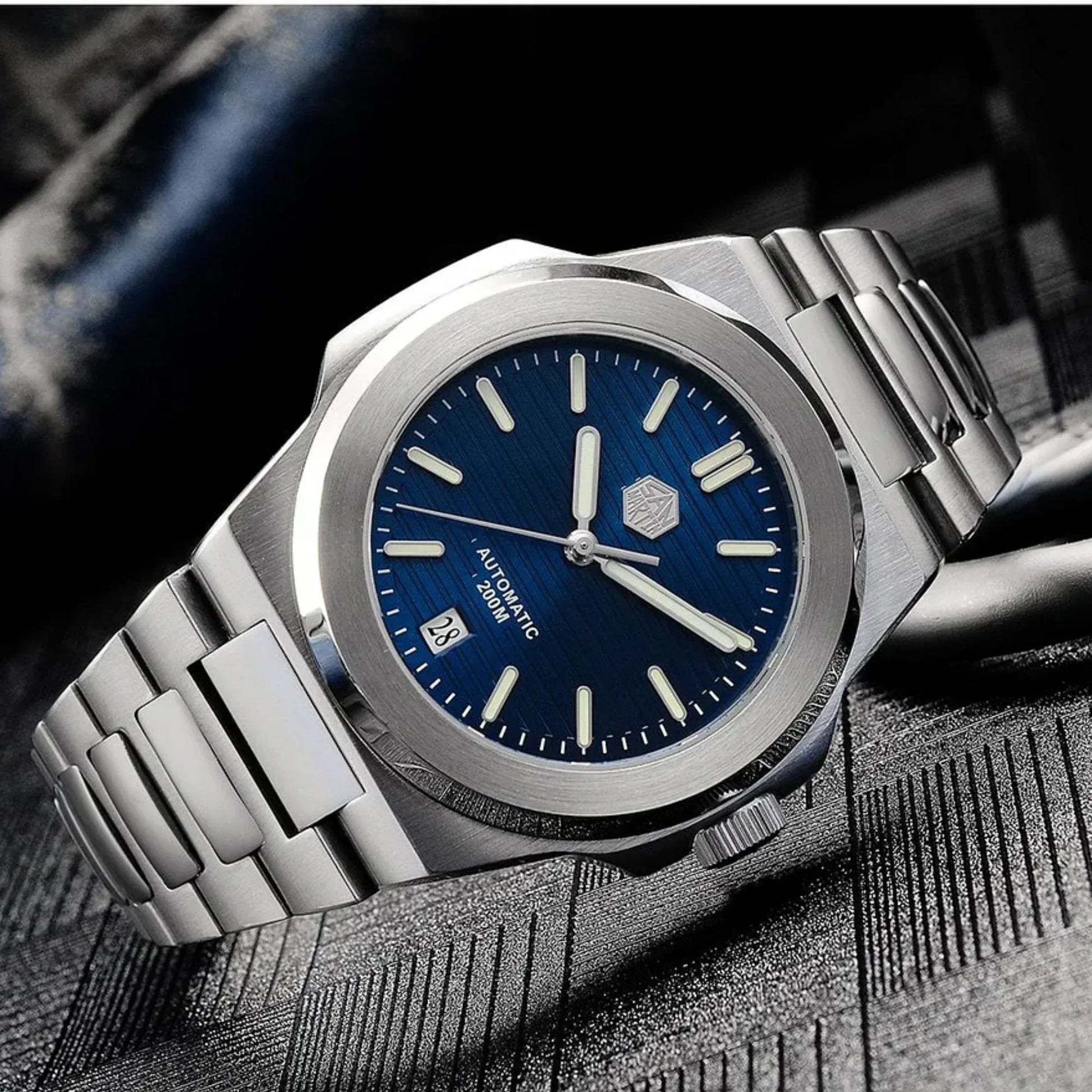 San Martin Diver Retro Luxury Men Watch SN076G V2 - Deep Blue - DREAM WATCHES