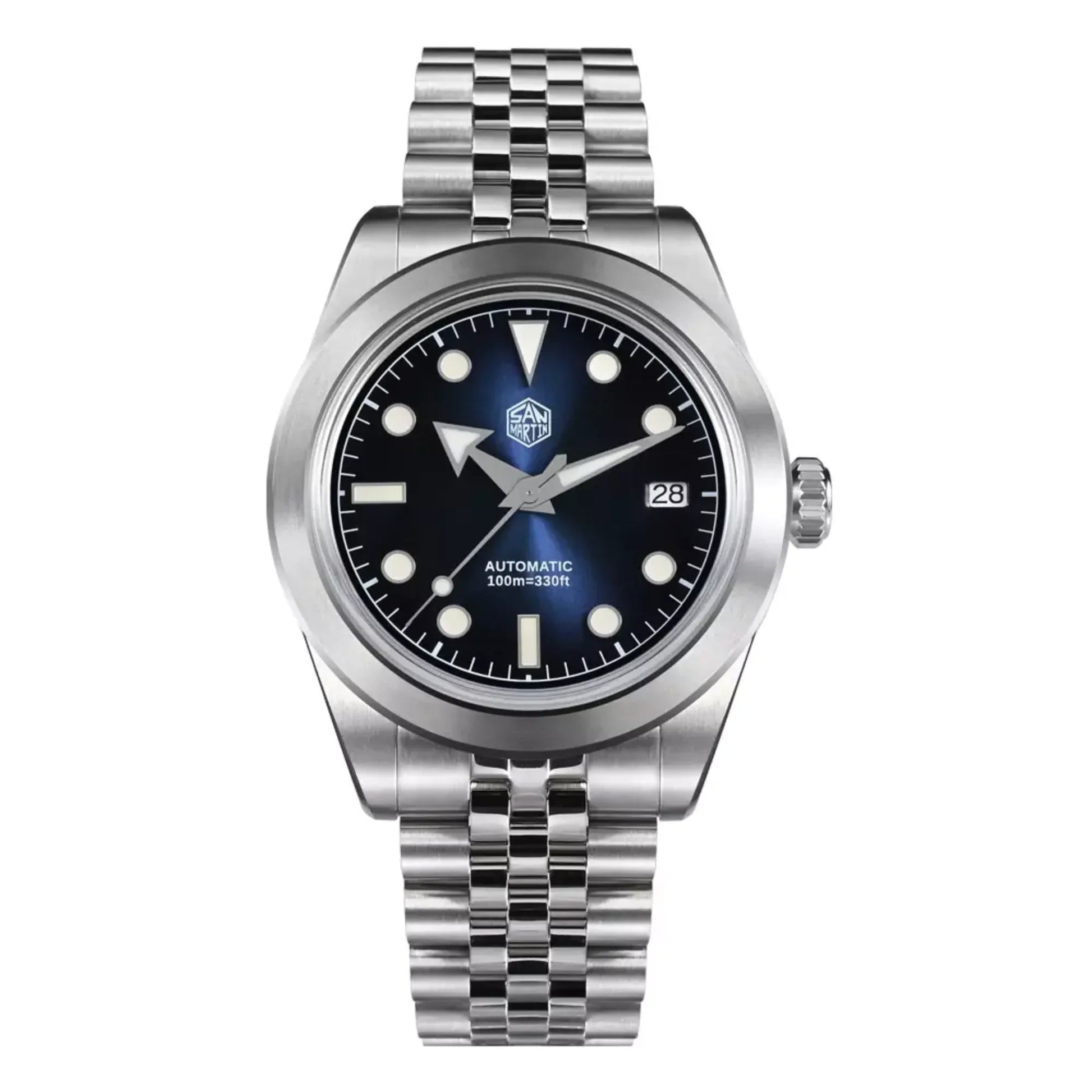 San Martin New 39mm Diver Watch NH35 Automatic Mechanical Sapphire brown/blue gradient dial SN0053-G - DREAM WATCHES