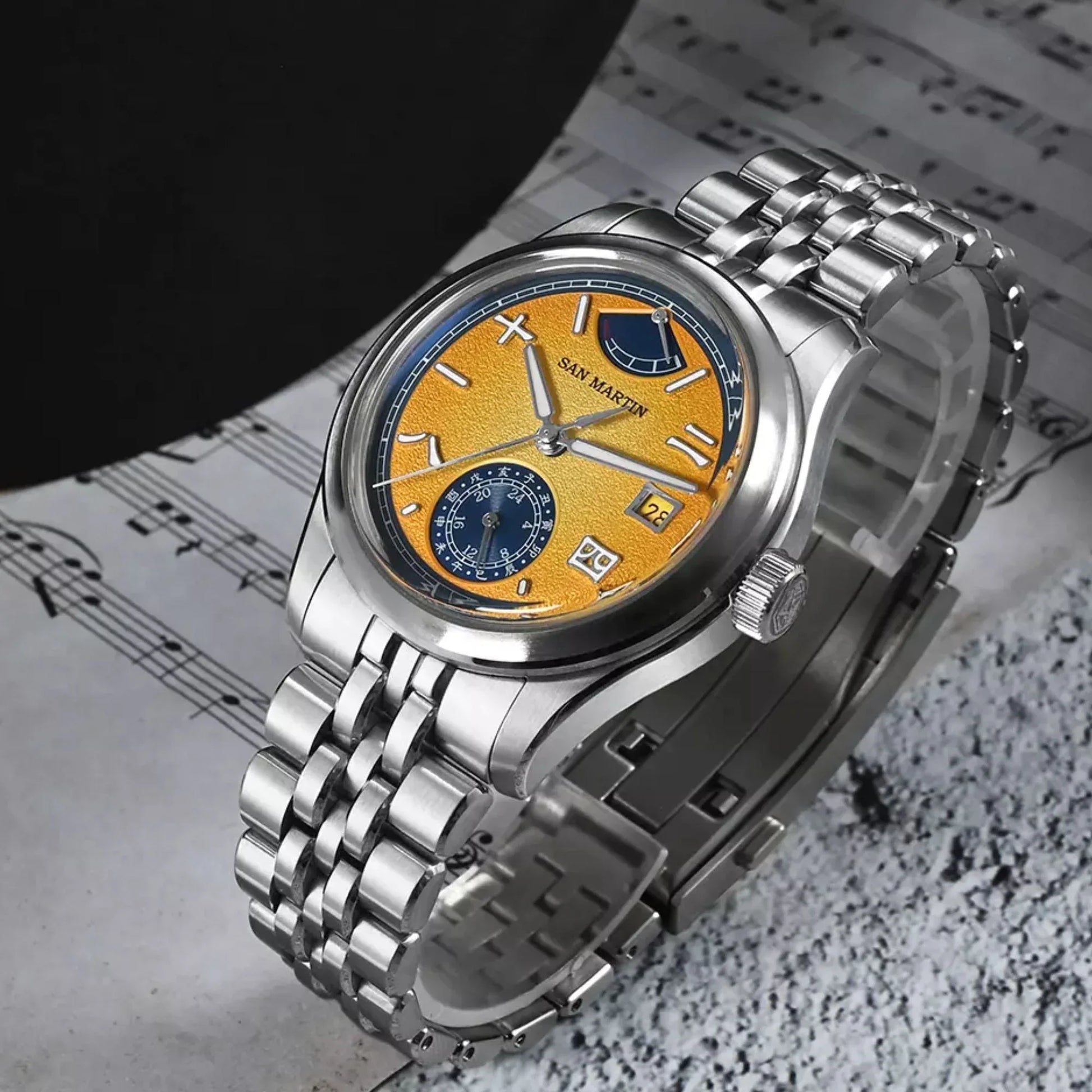 San Martin New 39mm Luxury Men’s Business Dress Watch 9132 Automatic - SN0144-DG - DREAM WATCHES