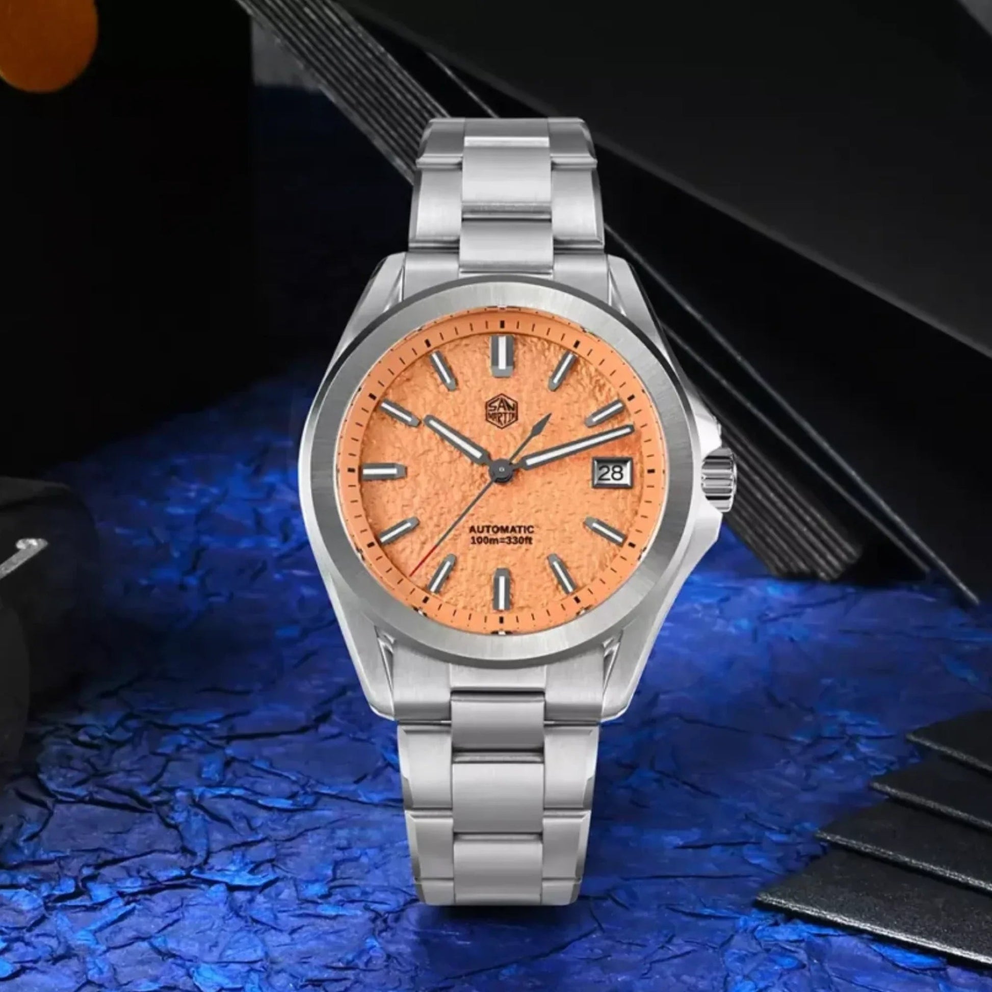 San Martin New 39mm Luxury Men’s Business Dress Watch NH35 Automatic Mechanical Waterproof 100m Luminous SN0129-C2 - DREAM WATCHES