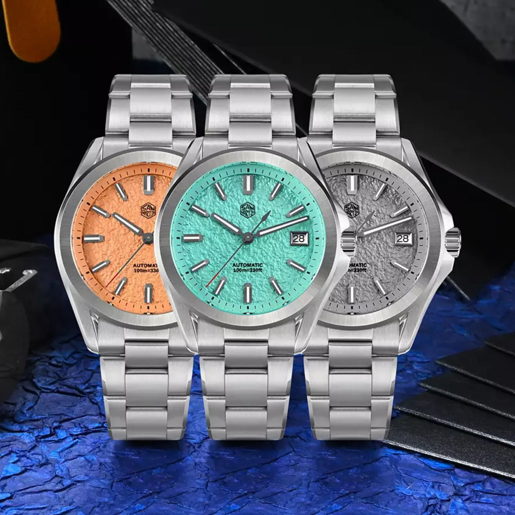 San Martin New 39mm Luxury Men’s Business Dress Watch NH35 Automatic Mechanical Waterproof 100m Luminous SN0129-C2 - DREAM WATCHES