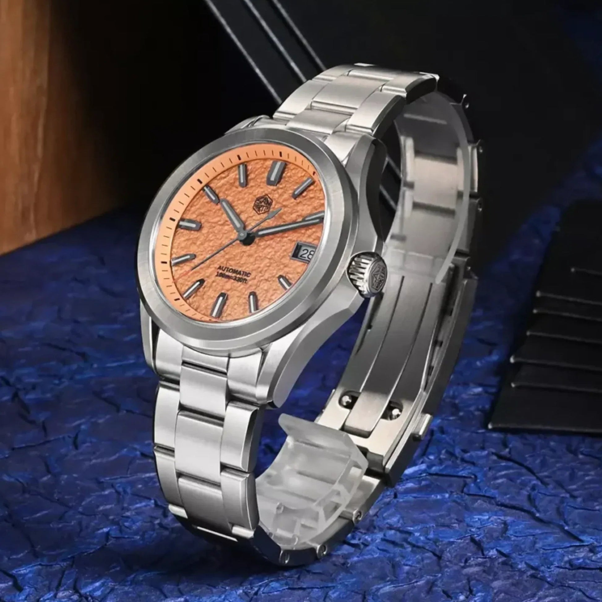 San Martin New 39mm Luxury Men’s Business Dress Watch NH35 Automatic Mechanical Waterproof 100m Luminous SN0129-C2 - DREAM WATCHES