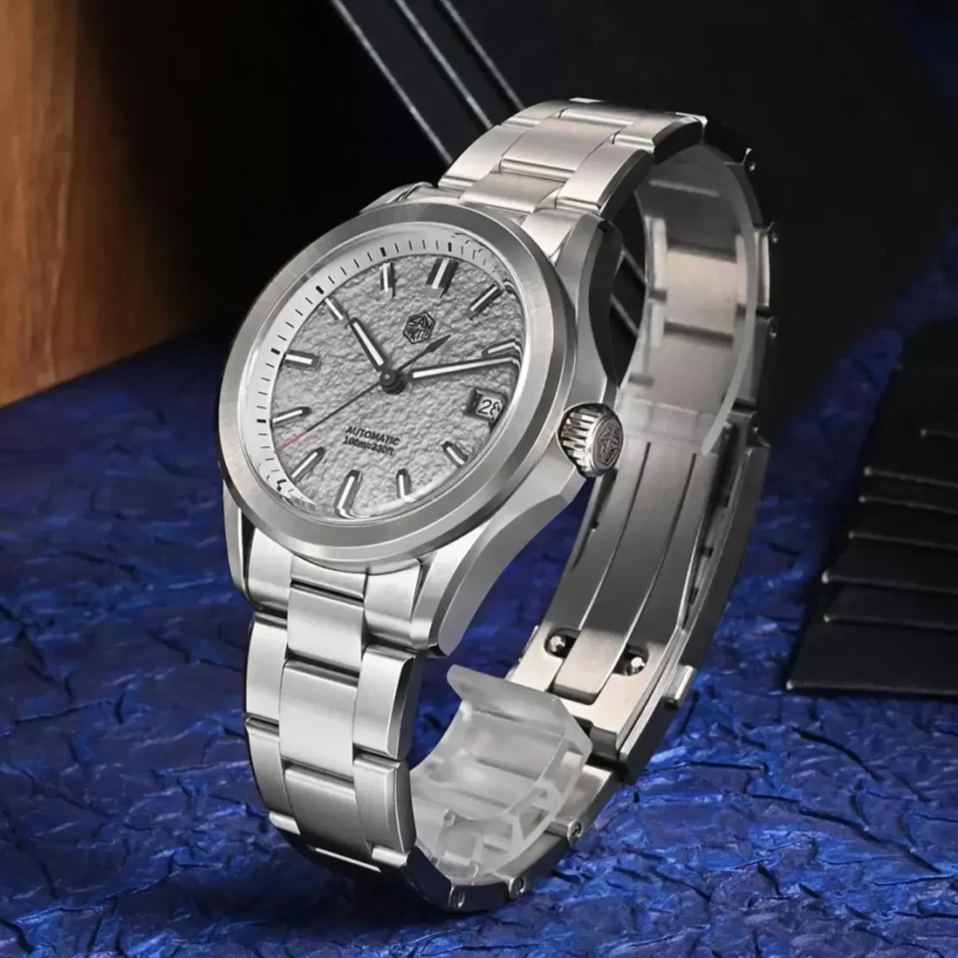 San Martin New 39mm Luxury Men’s Business Dress Watch NH35 Automatic Mechanical Waterproof 100m Luminous SN0129-C2 - DREAM WATCHES