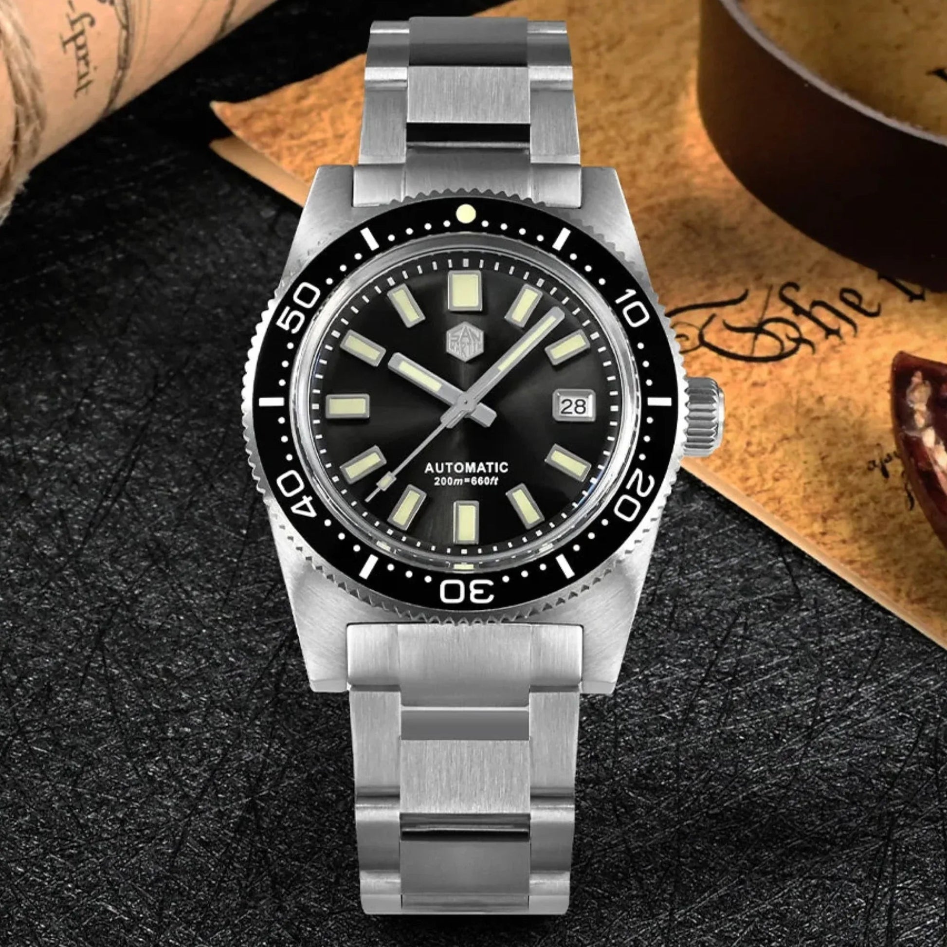 San Martin New 62mas 37mm Diver Mens Watch SN007-GX - PT5000 - DREAM WATCHES