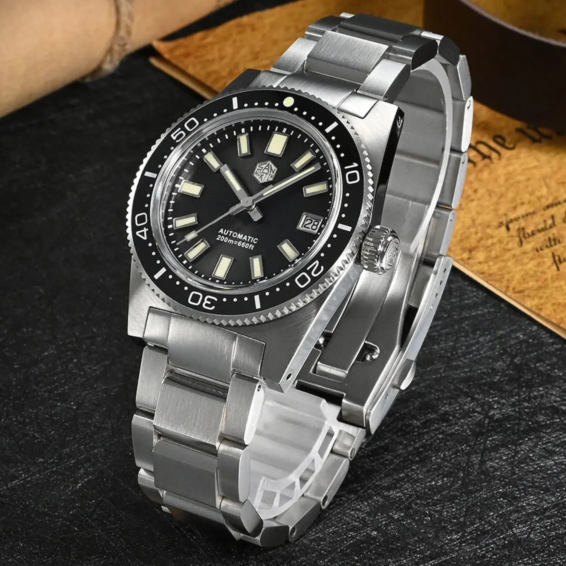 San Martin New 62mas 37mm Diver Mens Watch SN007-GX - PT5000 - DREAM WATCHES