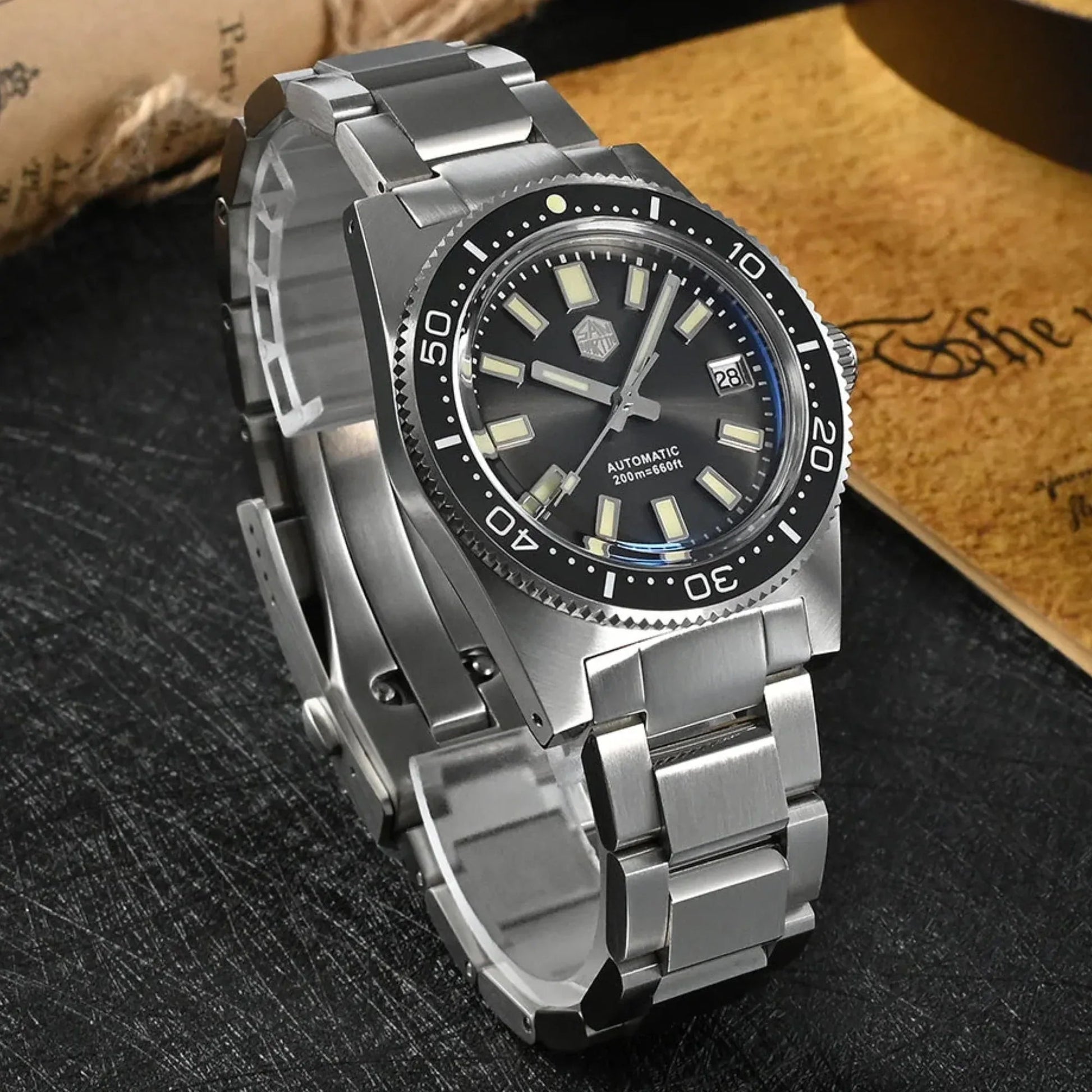 San Martin New 62mas 37mm Diver Mens Watch SN007-GX - PT5000 - DREAM WATCHES