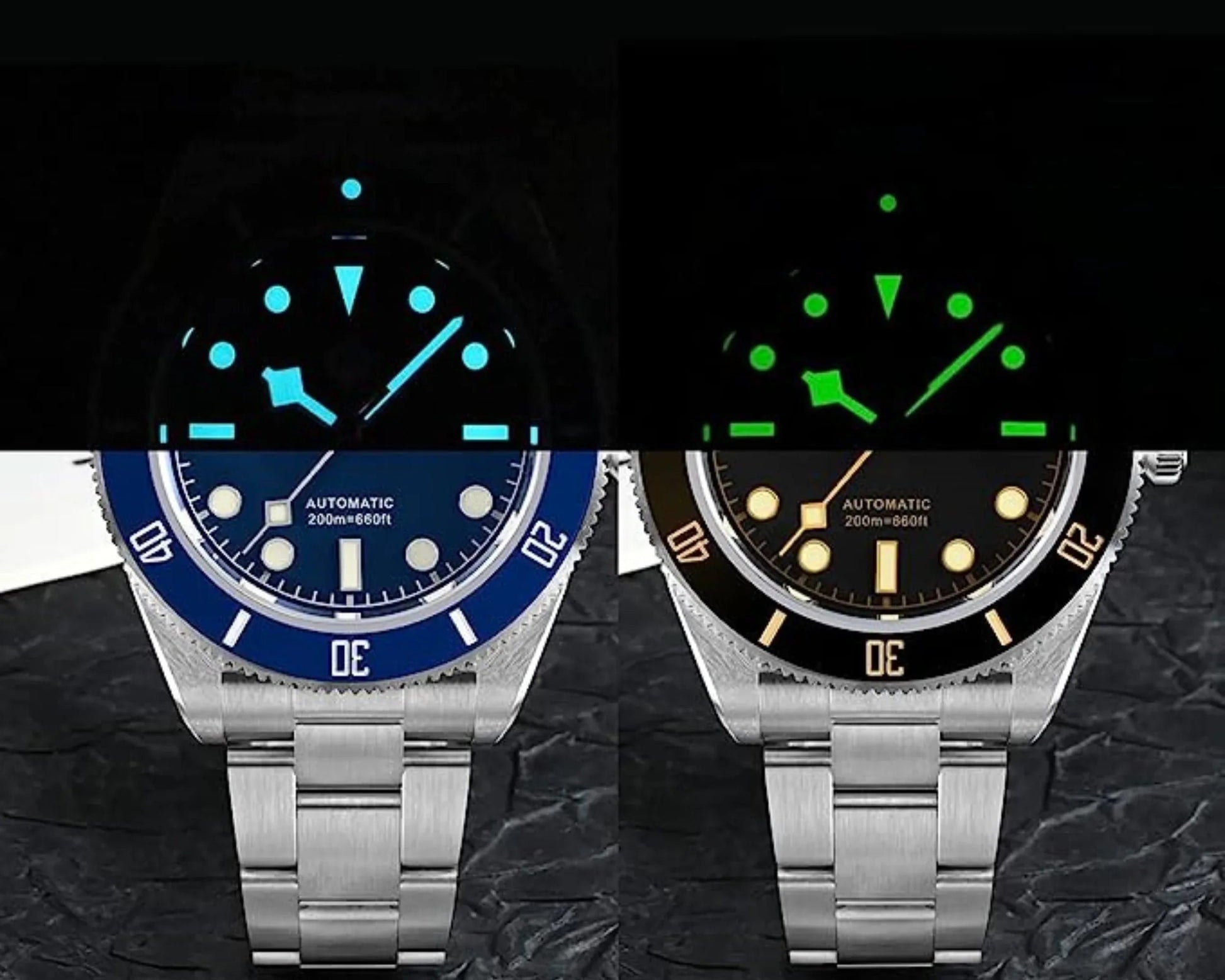 San Martin New BB58 NH35 40mm Diver Watch SN008GB - Black - DREAM WATCHES