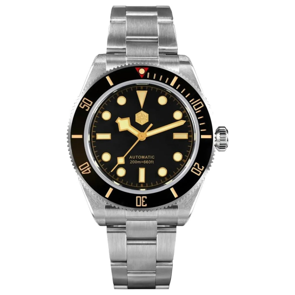 San Martin New BB58 NH35 40mm Diver Watch SN008GB - Black - DREAM WATCHES