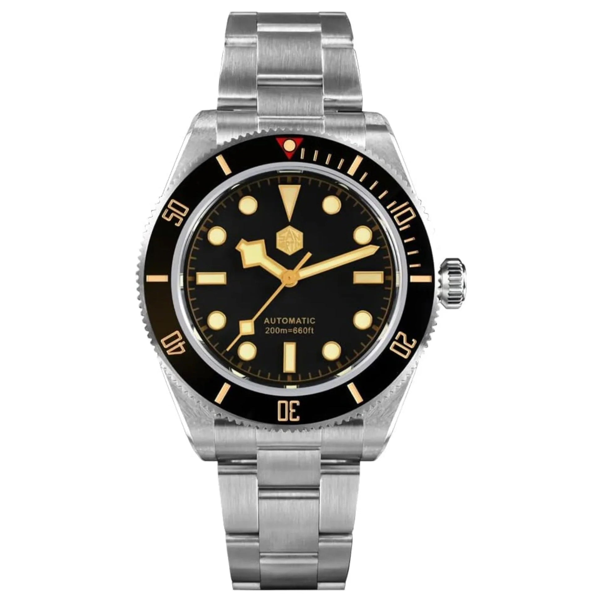 San Martin New BB58 NH35 40mm Diver Watch SN008GB - Black - DREAM WATCHES