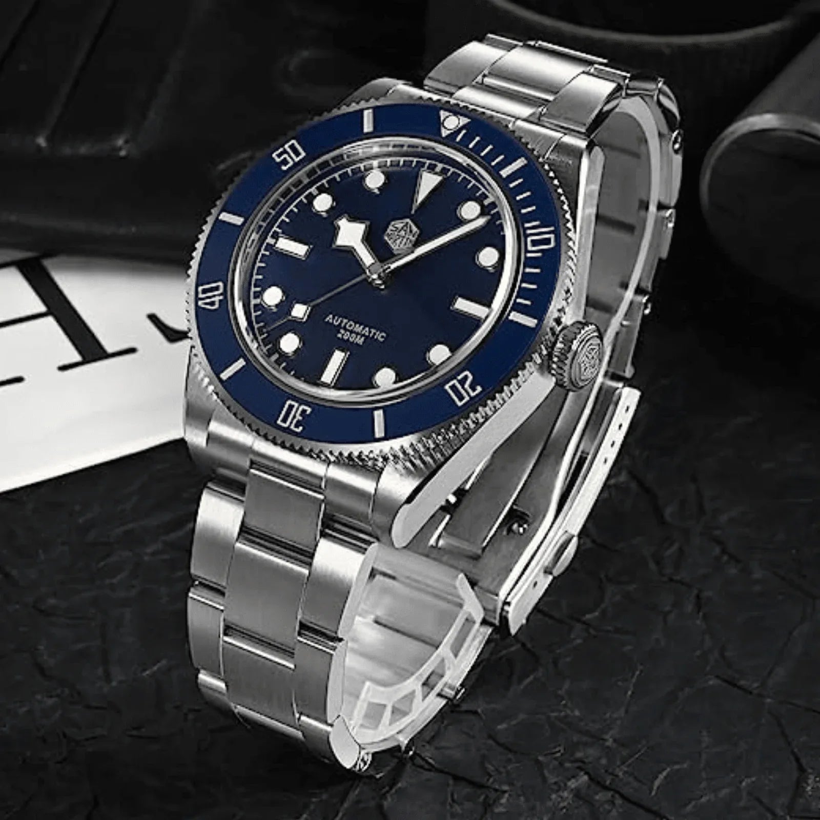 San Martin New BB58 NH35 40mm Diver Watch SN008GB - Blue - DREAM WATCHES
