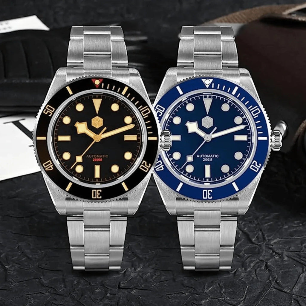 San Martin New BB58 NH35 40mm Diver Watch SN008GB - Blue - DREAM WATCHES