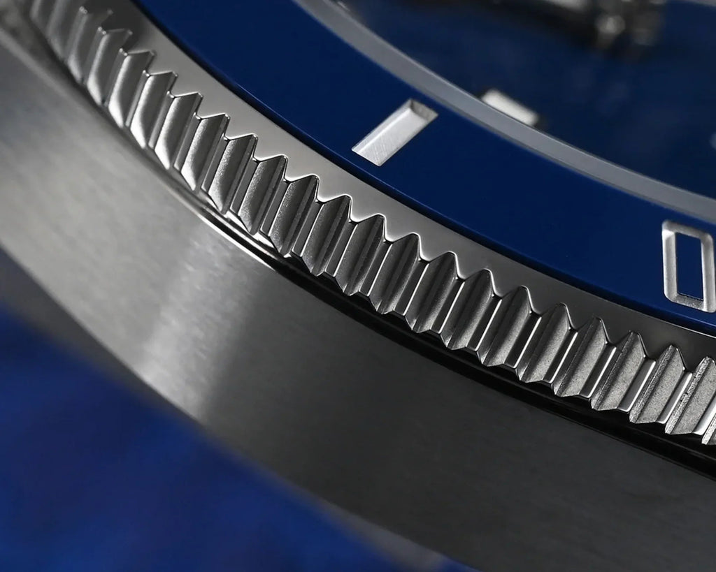 San Martin New Diver Watch Classic Snowflake Hands SN0111G - Blue - DREAM WATCHES