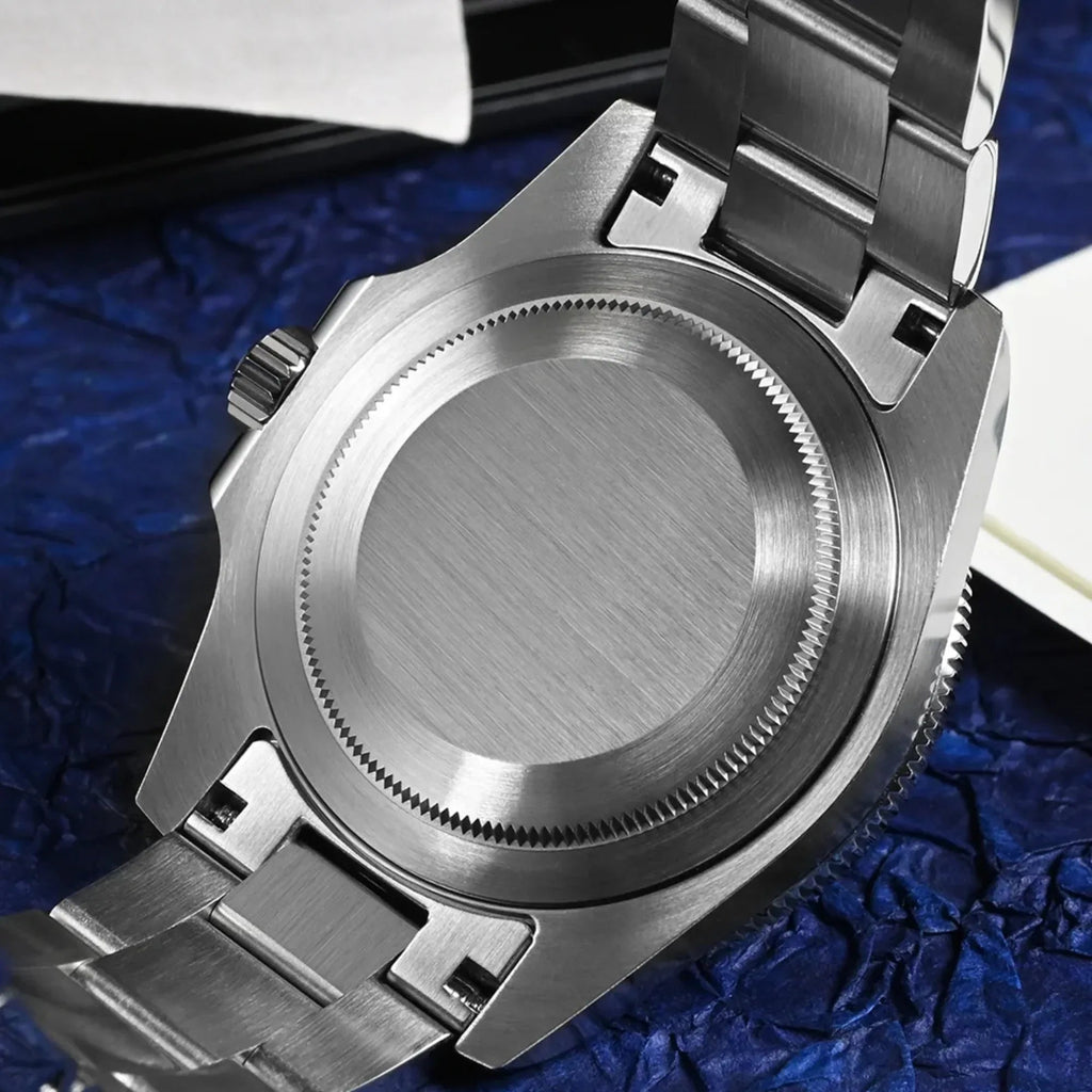 San Martin New Diver Watch Classic Snowflake Hands SN0111G - Blue - DREAM WATCHES