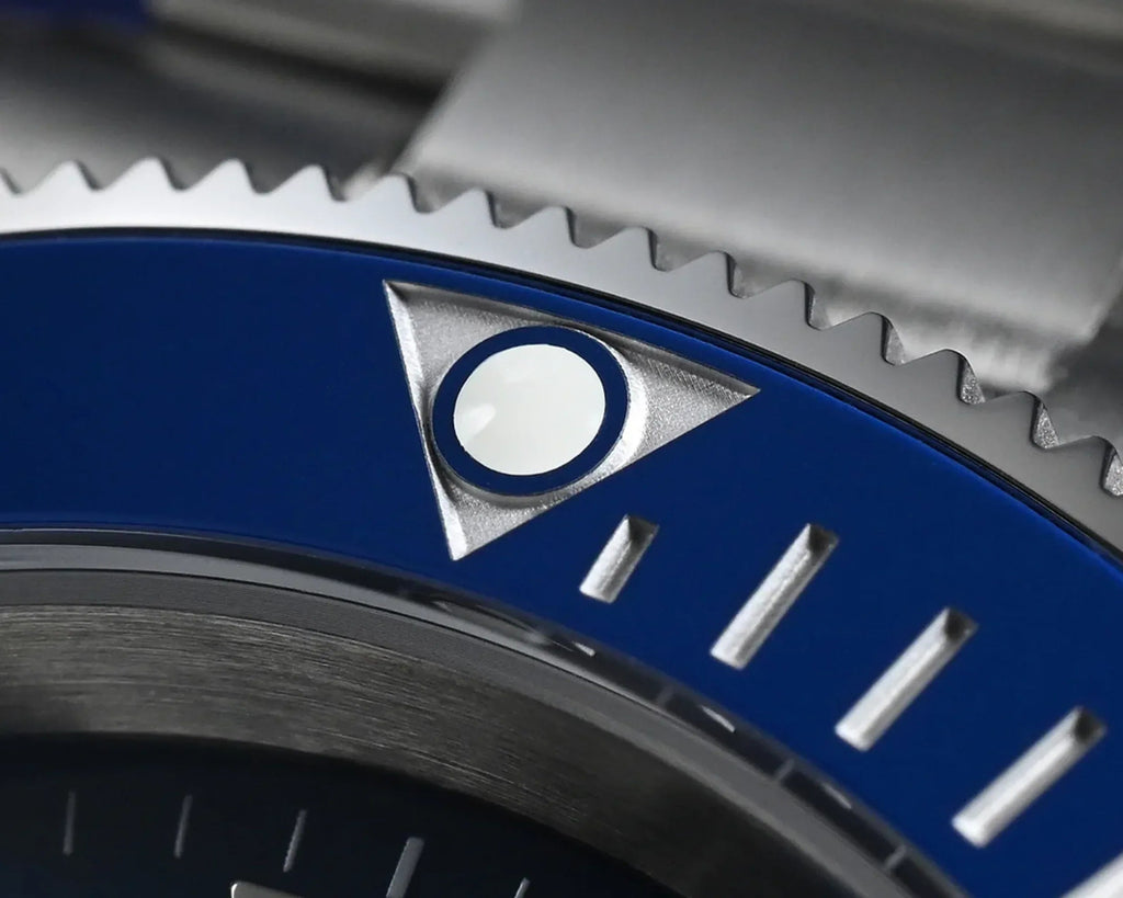 San Martin New Diver Watch Classic Snowflake Hands SN0111G - Blue - DREAM WATCHES