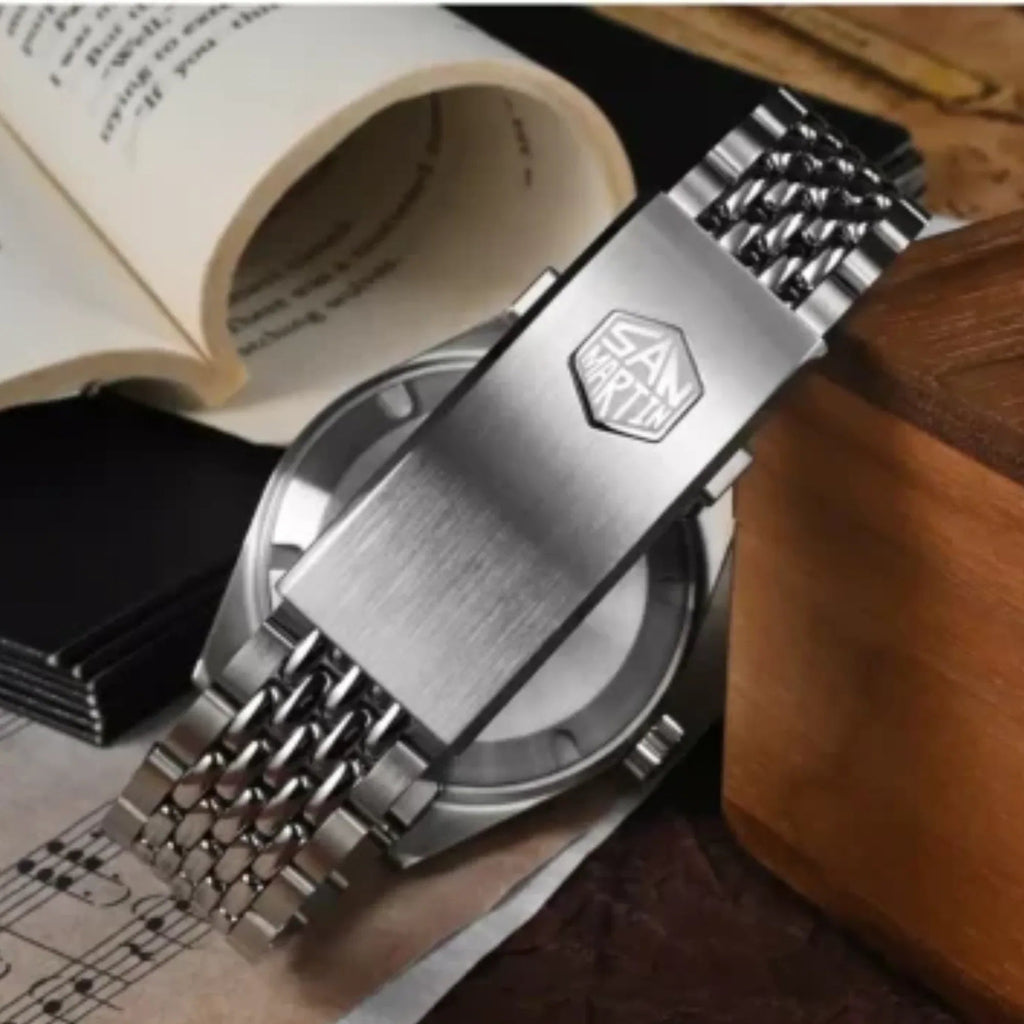 San Martin New Original Design 39.5mm Men Sports Watch NH35 Automatic Mechanical Waterproof 100m Aging Effect SN0116-B2 - DREAM WATCHES